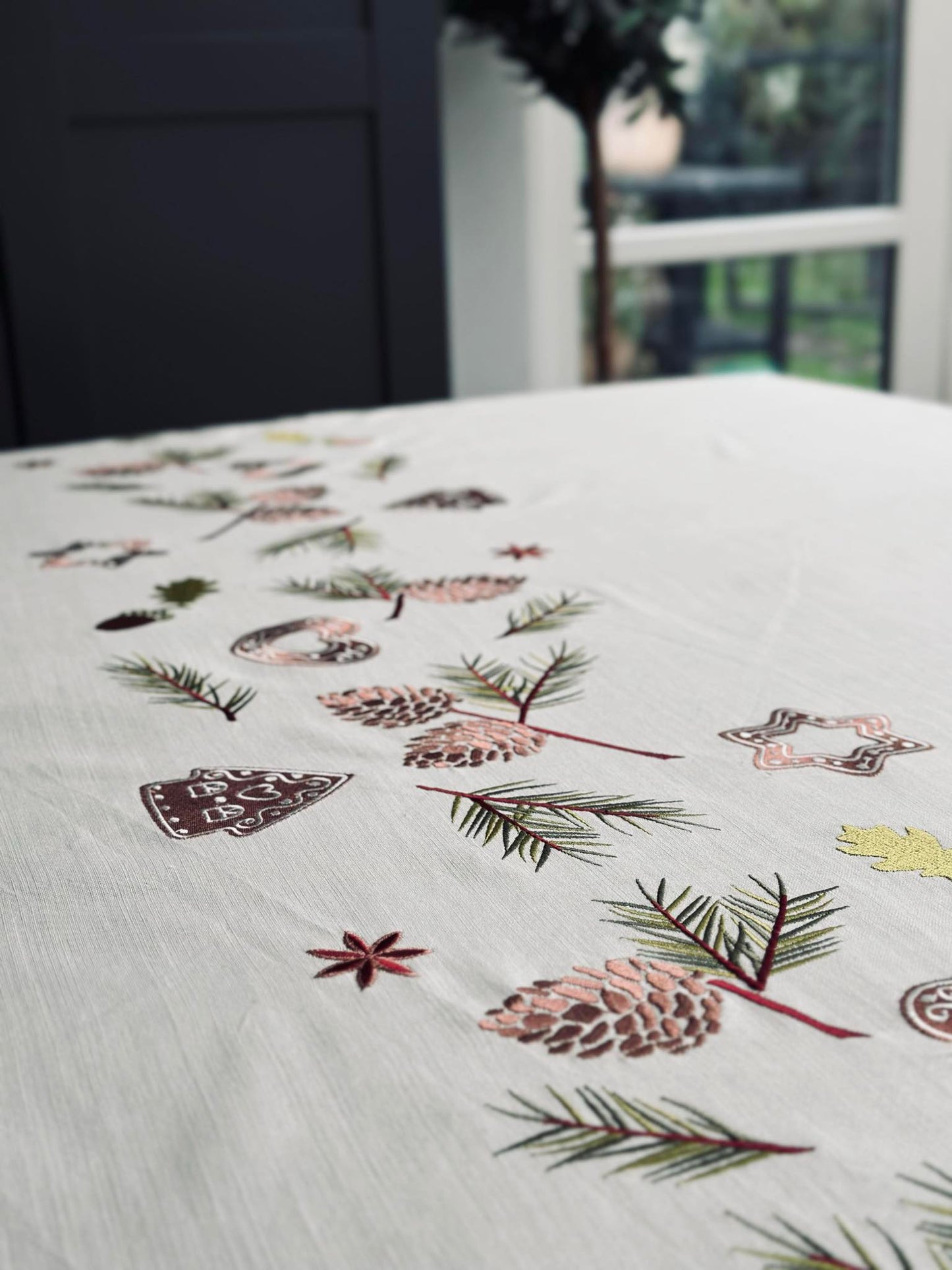 Juledug broderi - 140x240