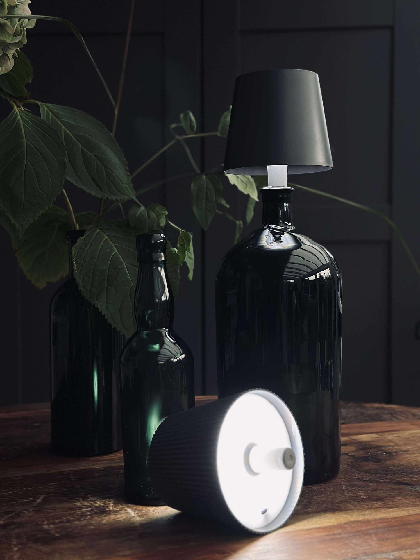 LED lampe til vinflaske - Grå MIX