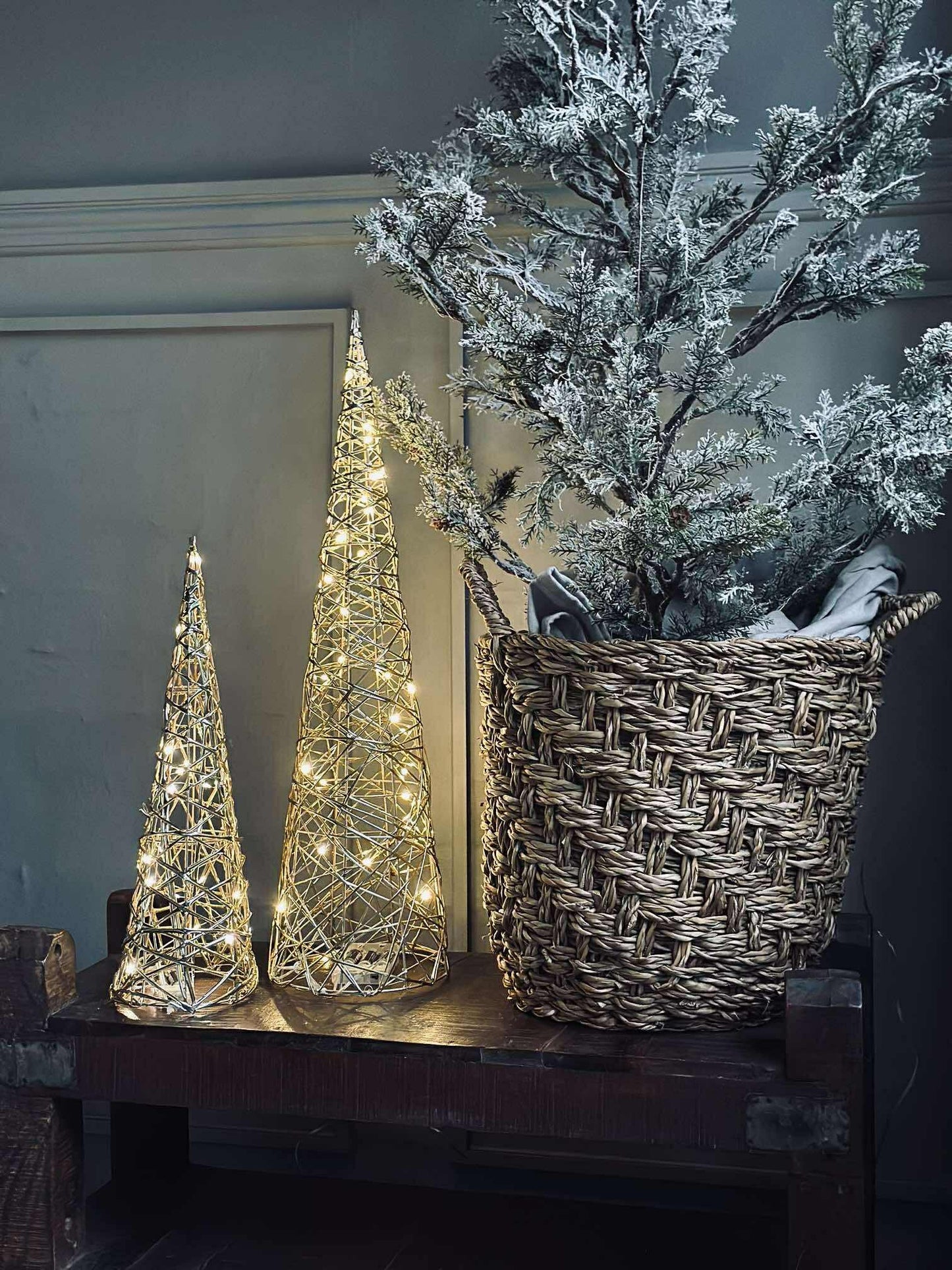 Kegle med LED lys - Gold