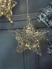 Stjerne med LED lys - Gold