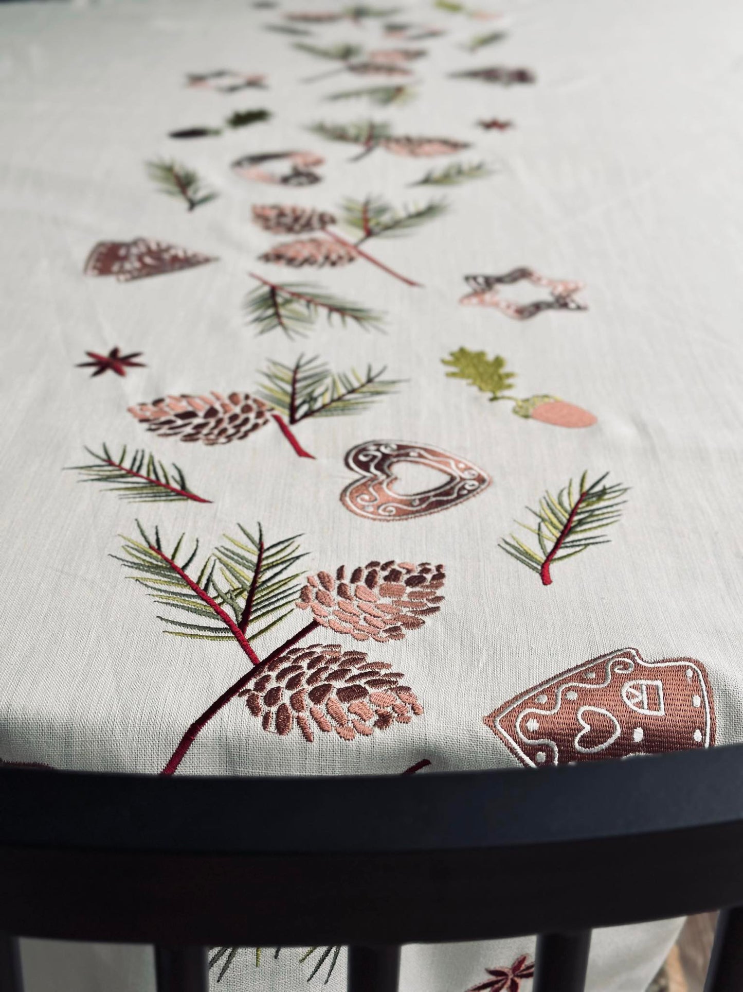 Juledug broderi - 140x240