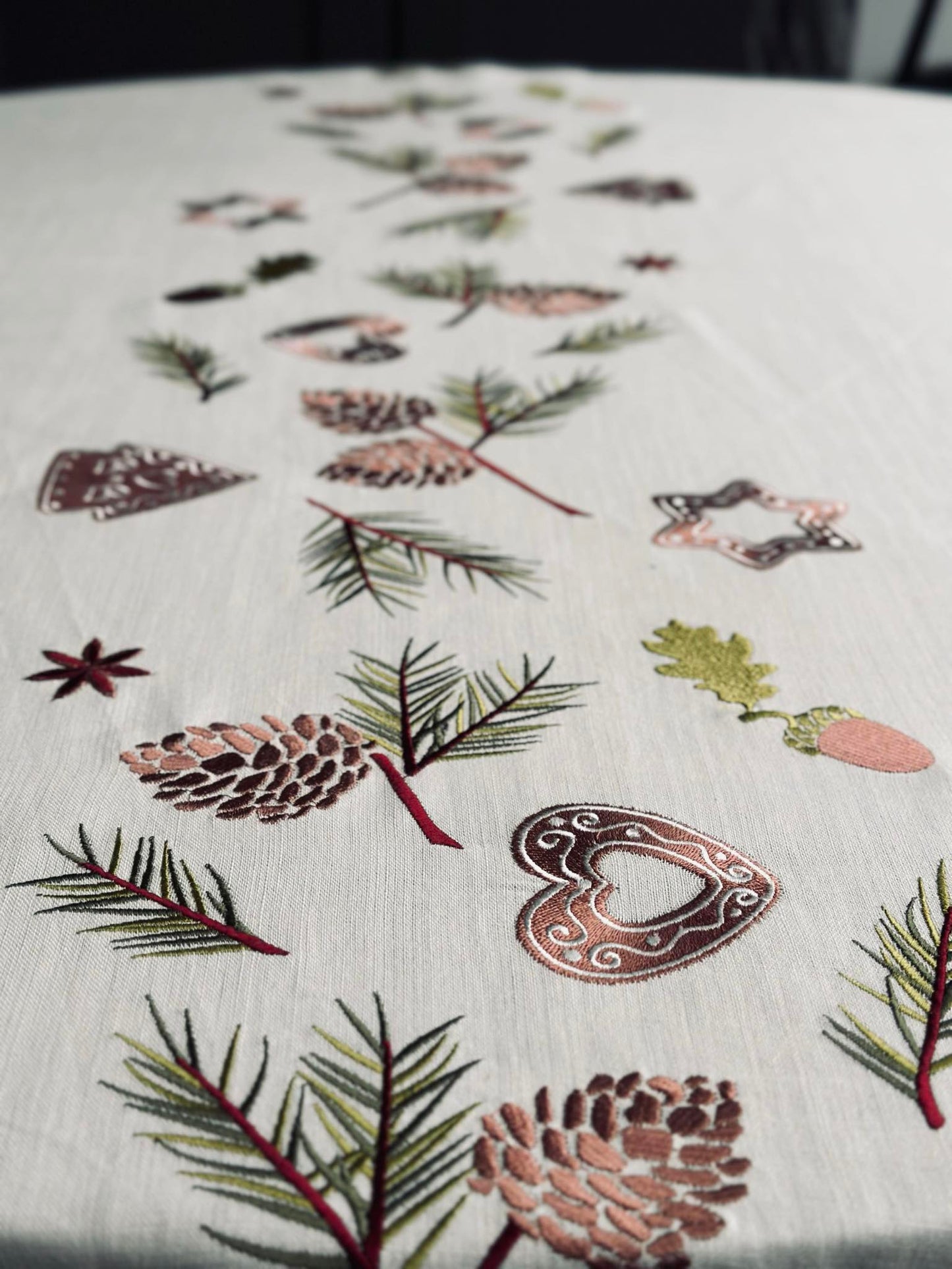 Juledug broderi - 140x240