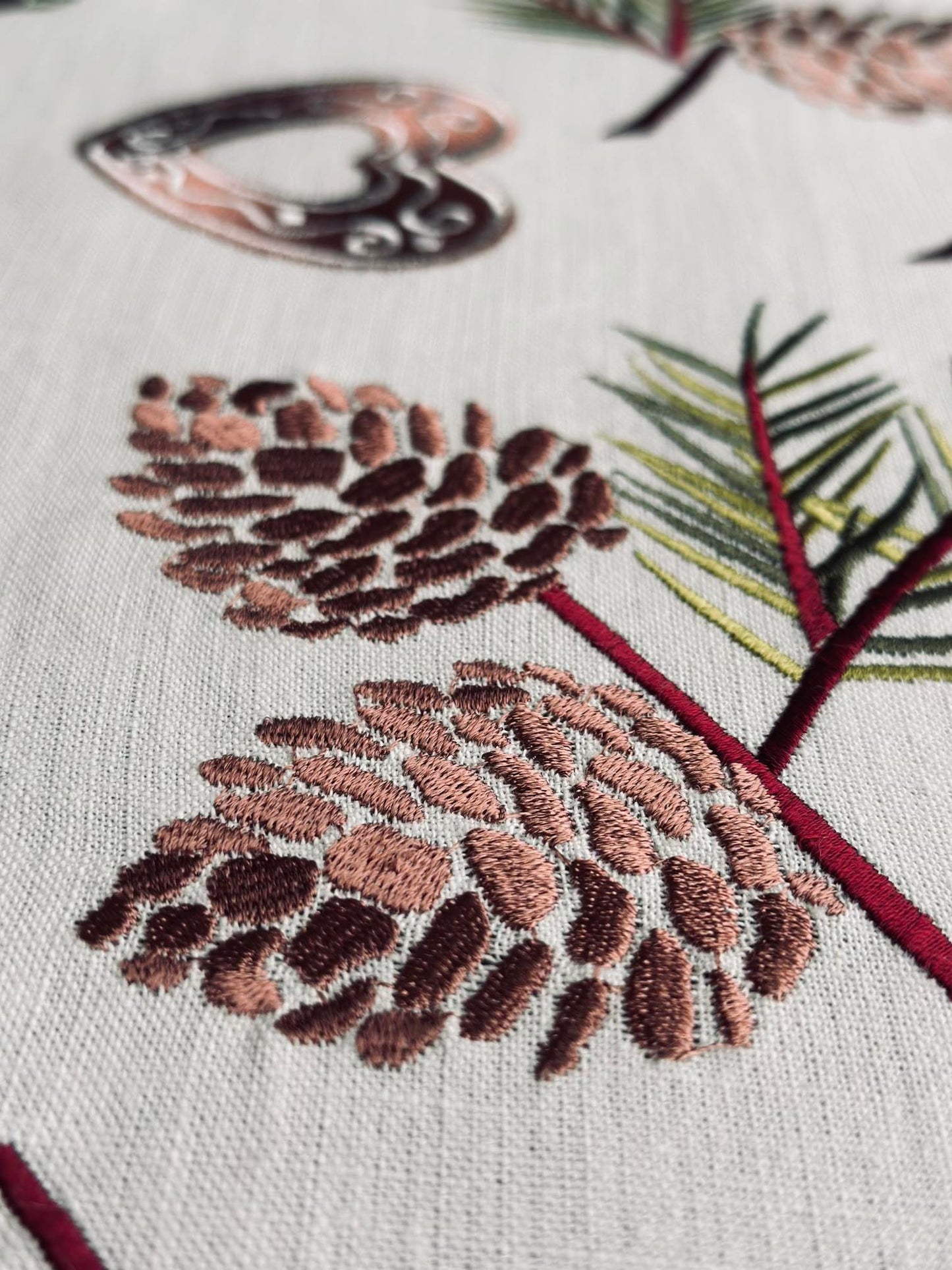 Juledug broderi - 140x240