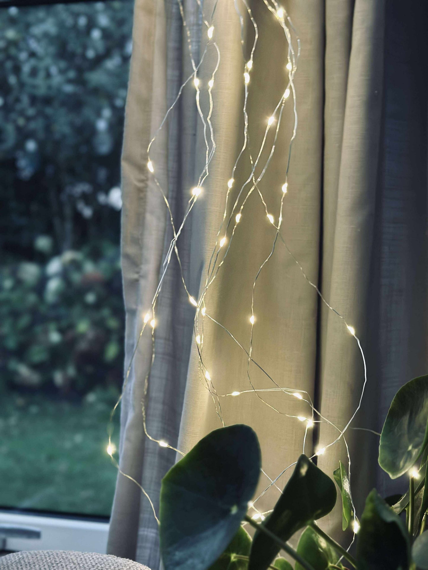 Lyskæde hængende med 160 led lys