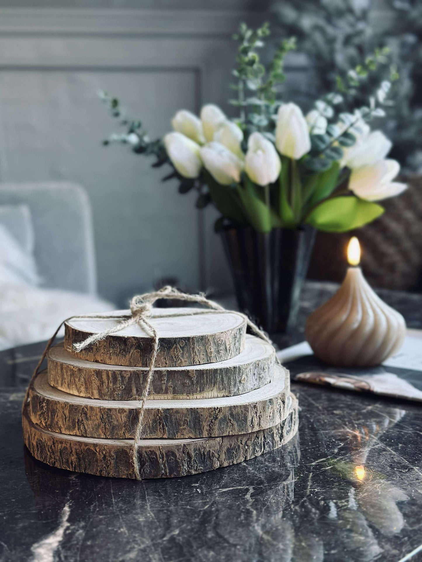 Deco wood - Sæt med 4 stk.