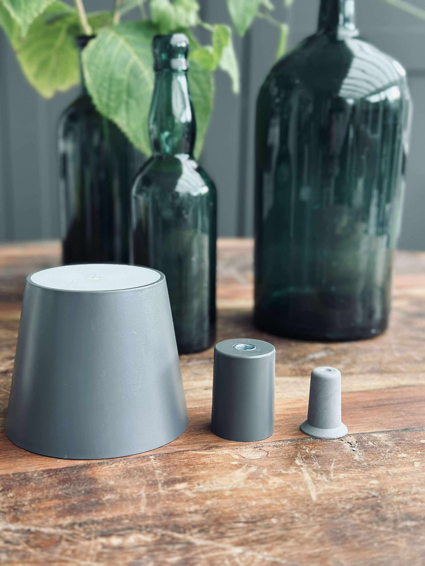LED lampe til vinflaske - Grå MIX