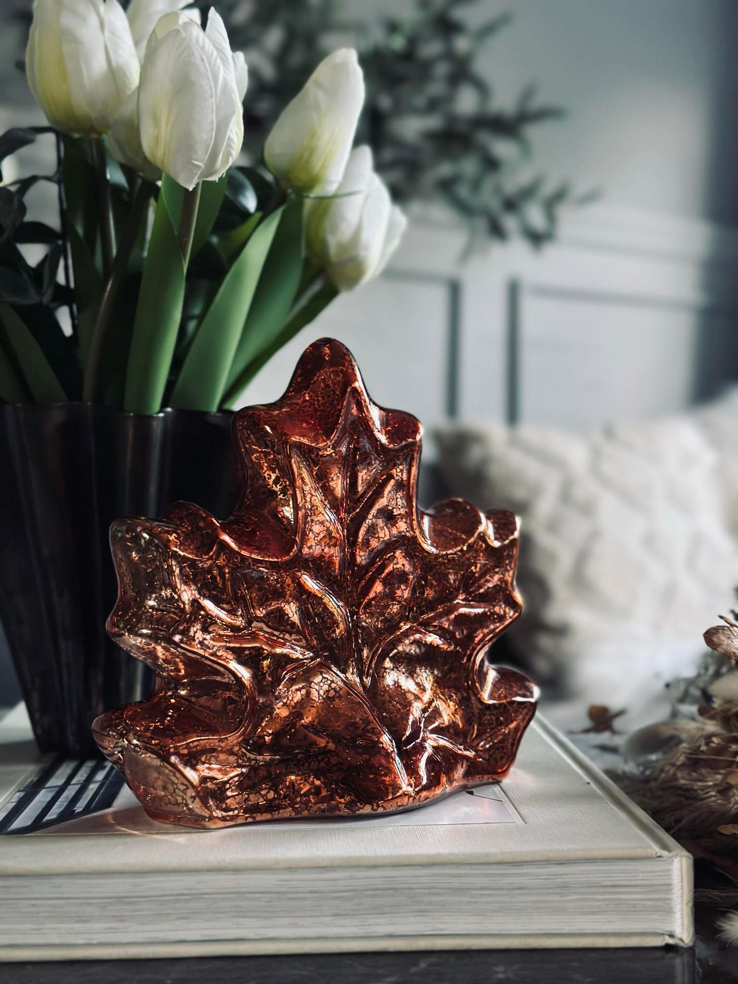 Blad med led lys og timer - Flere farver