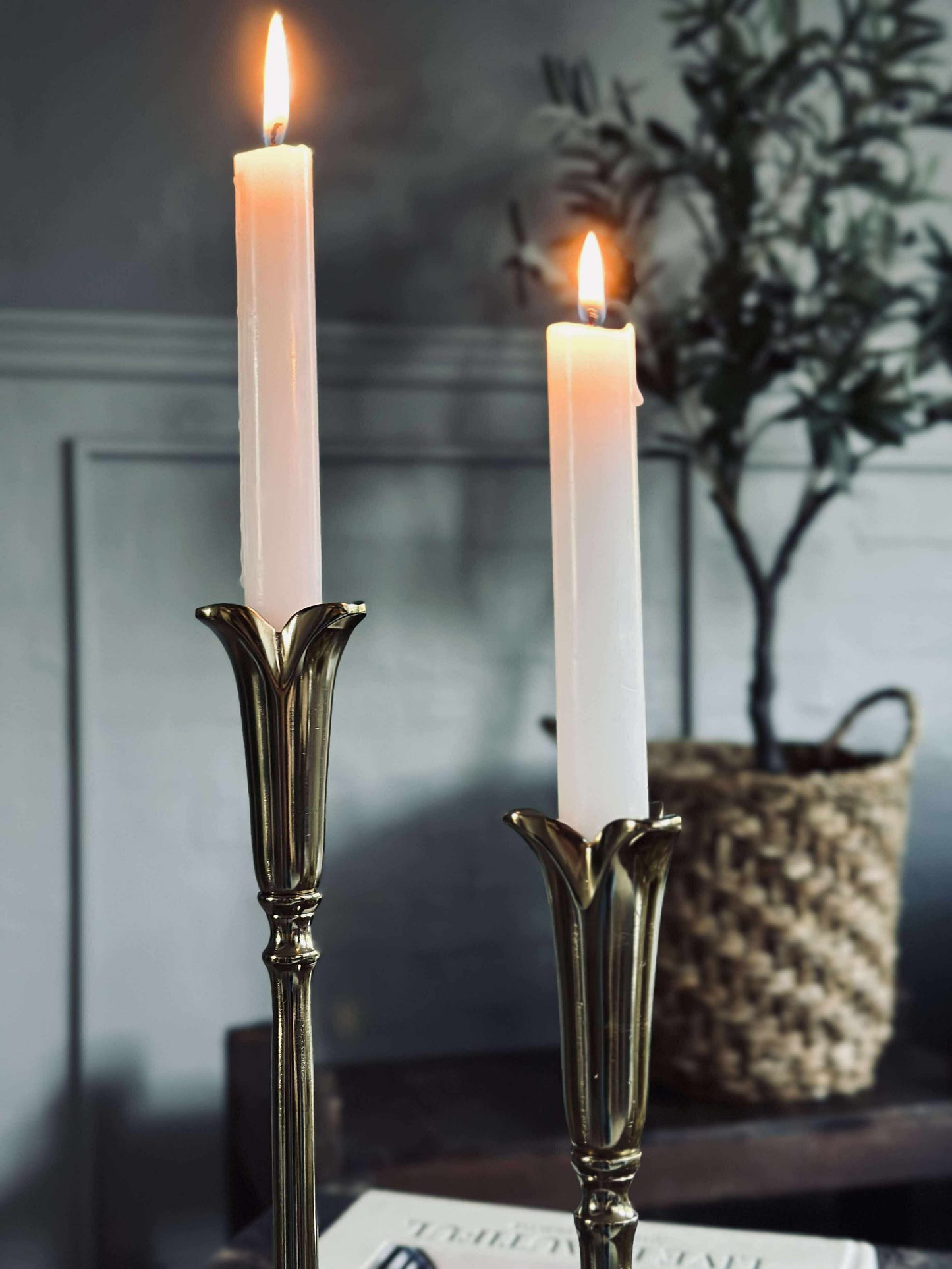 Lysestage Calla Alu guld