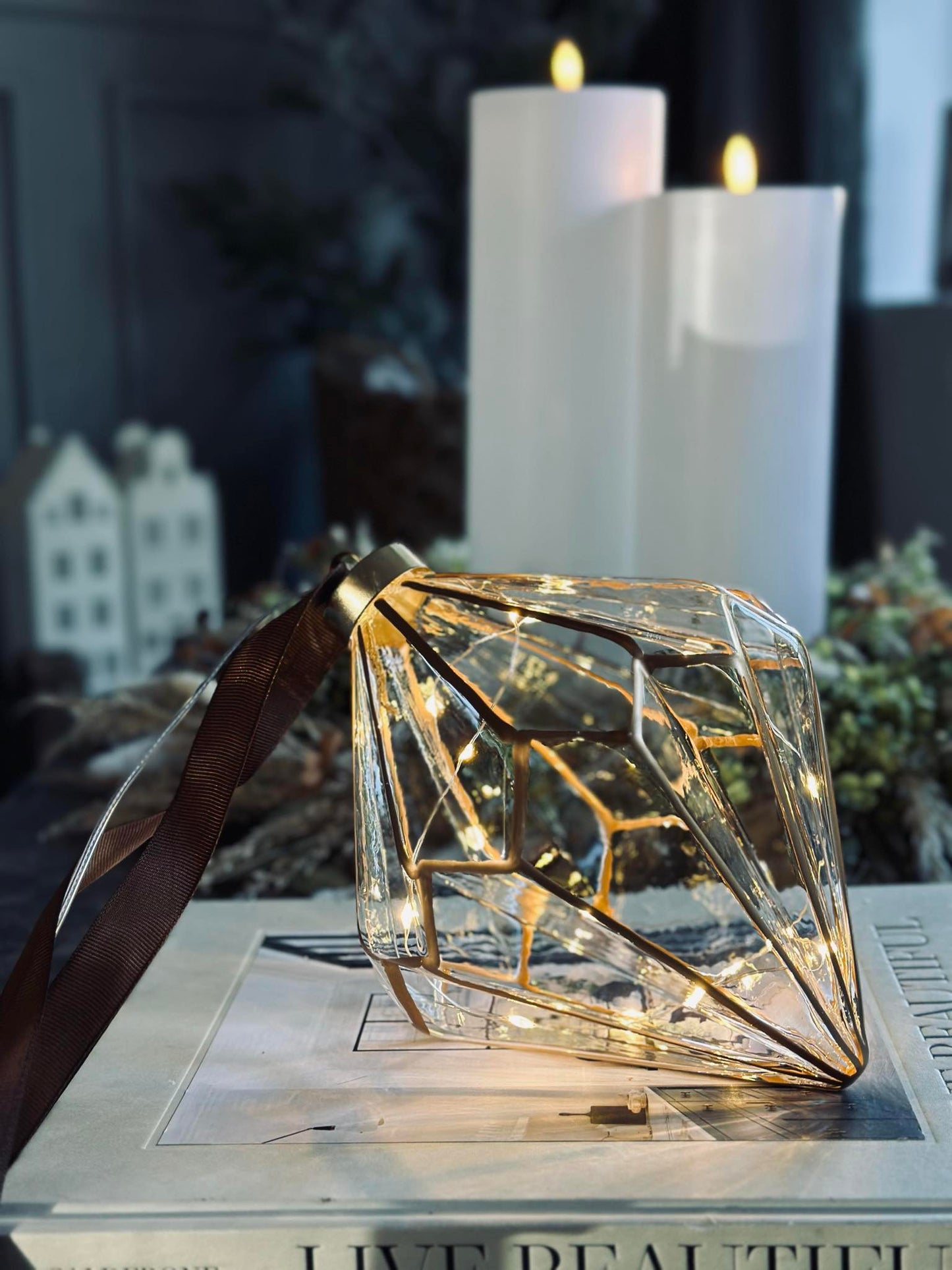 Lys med ophæng - Diamond