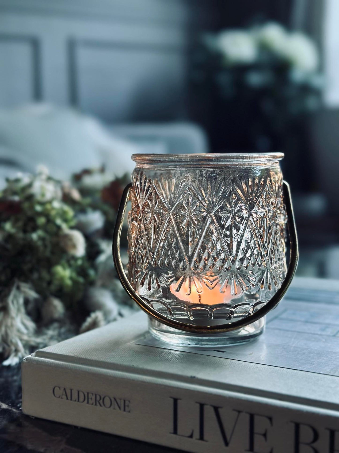 Lysestage lanterne - Brown