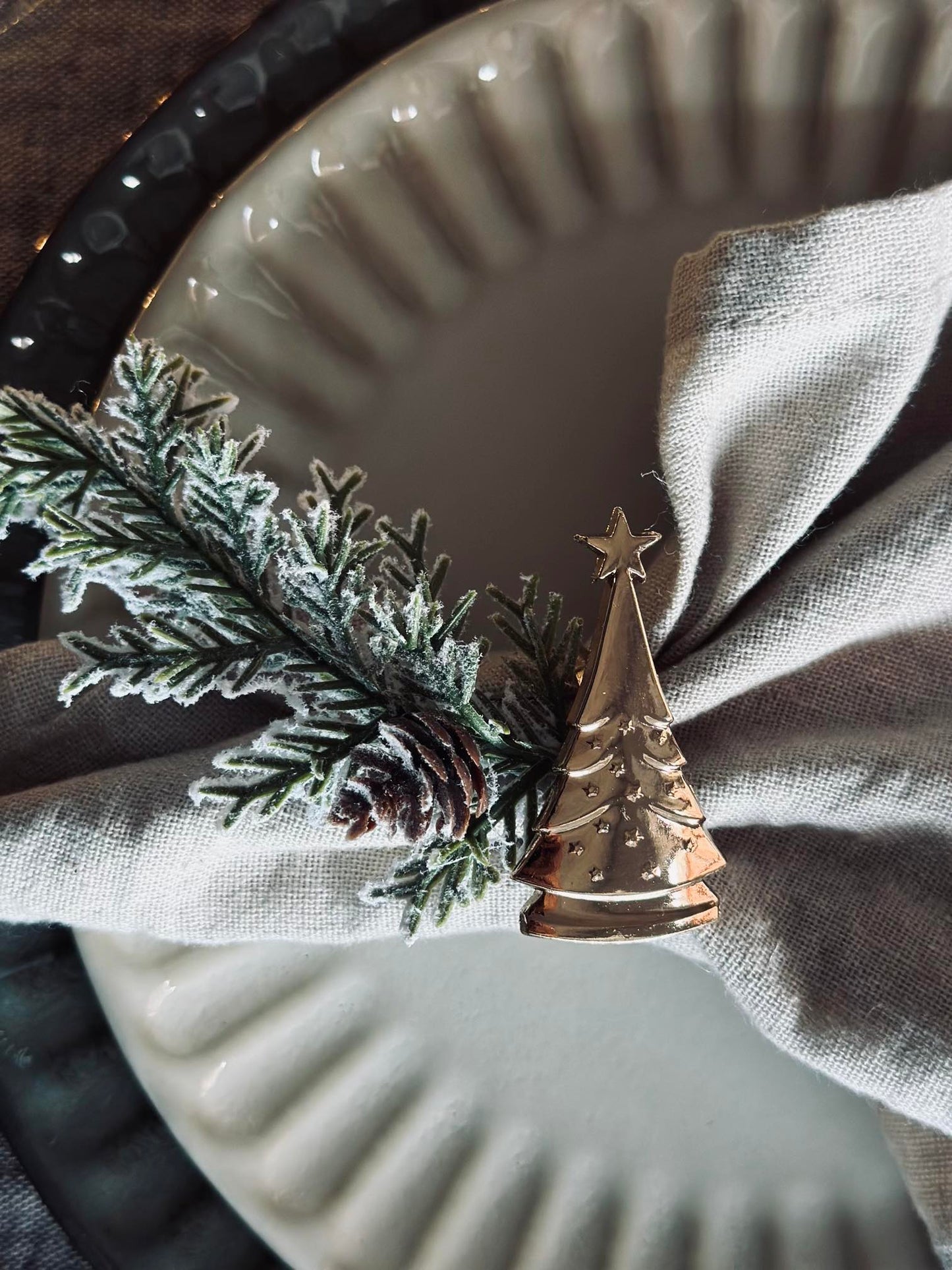 Servietringe Gold - MIX 4 stk