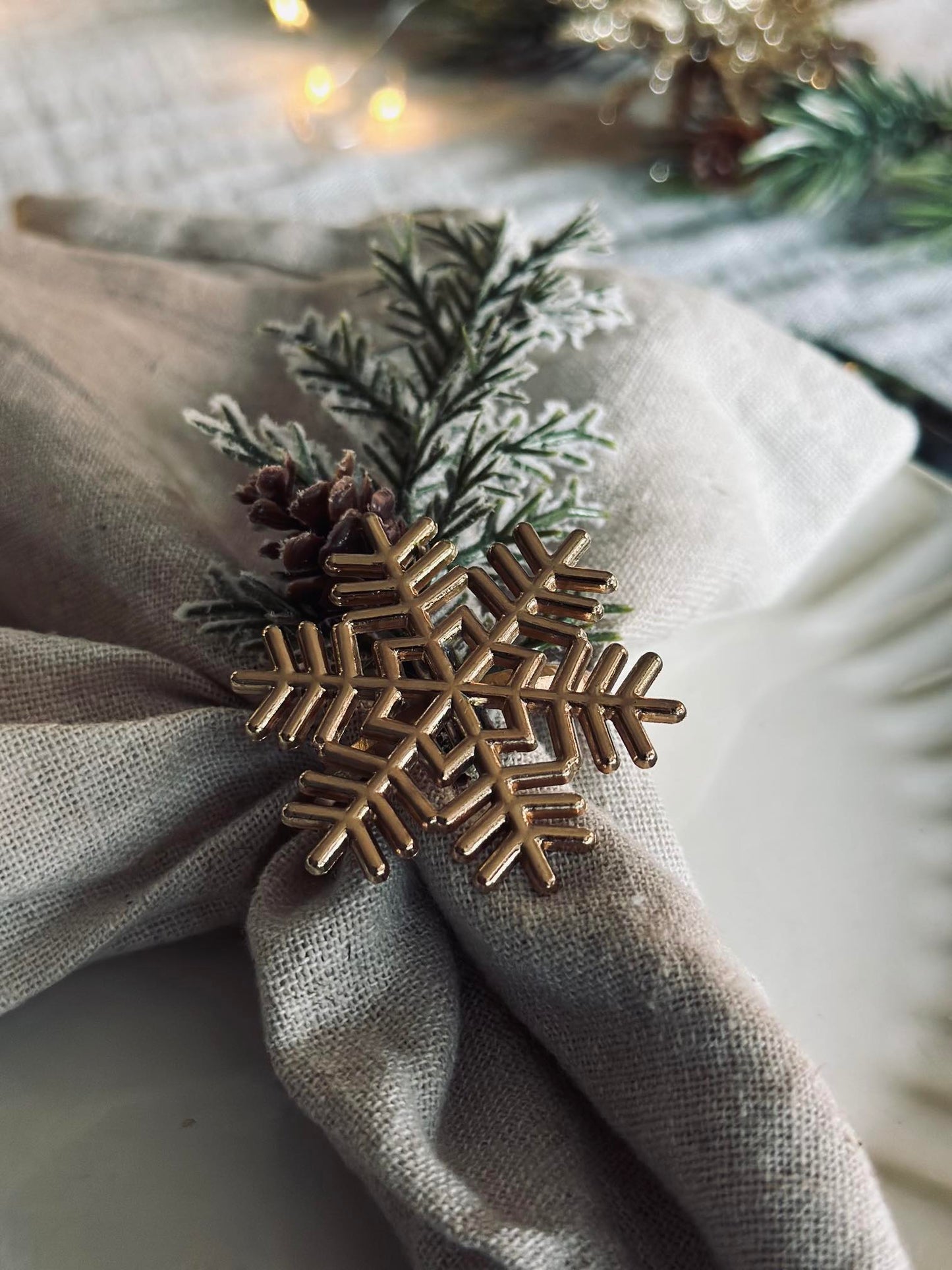 Servietringe Gold - MIX 4 stk