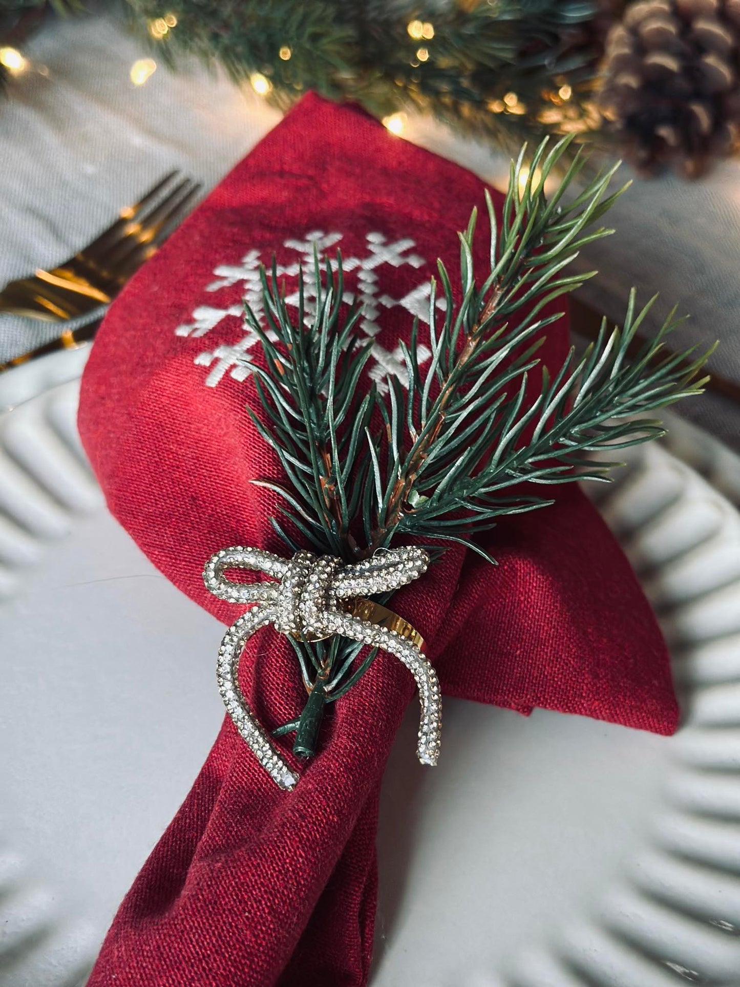 Servietringe - Sløjfer 4 stk