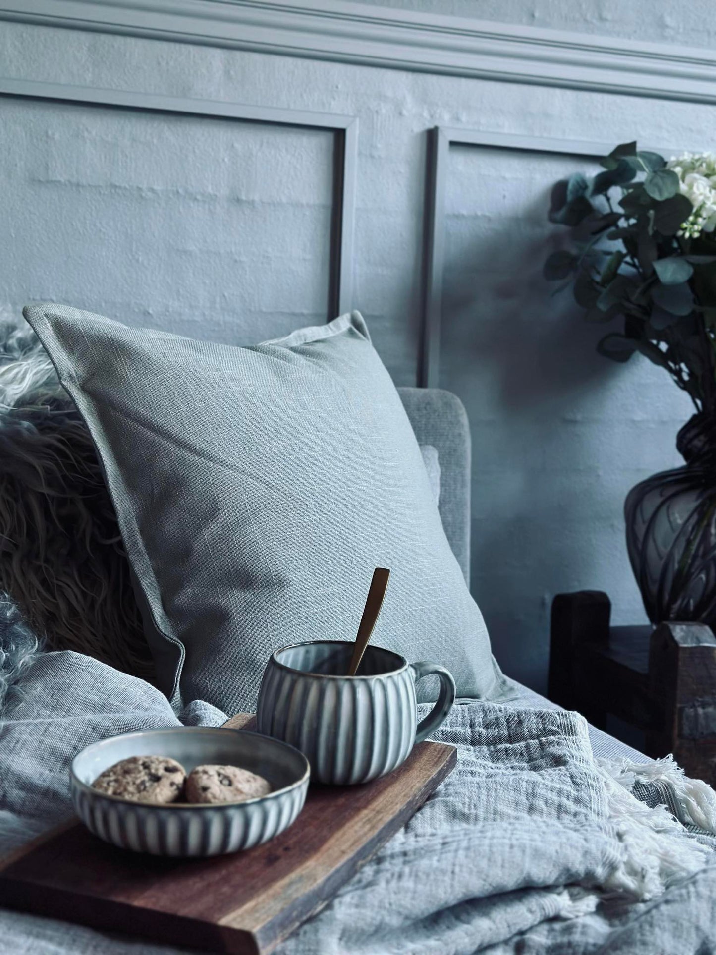 Pudestykke 45x45 - Dusty green