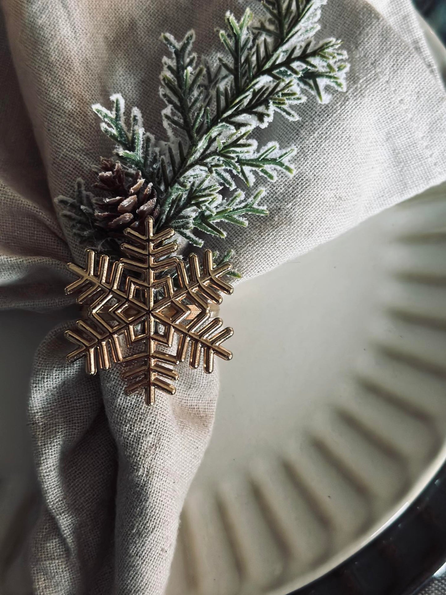 Servietringe Gold - MIX 4 stk