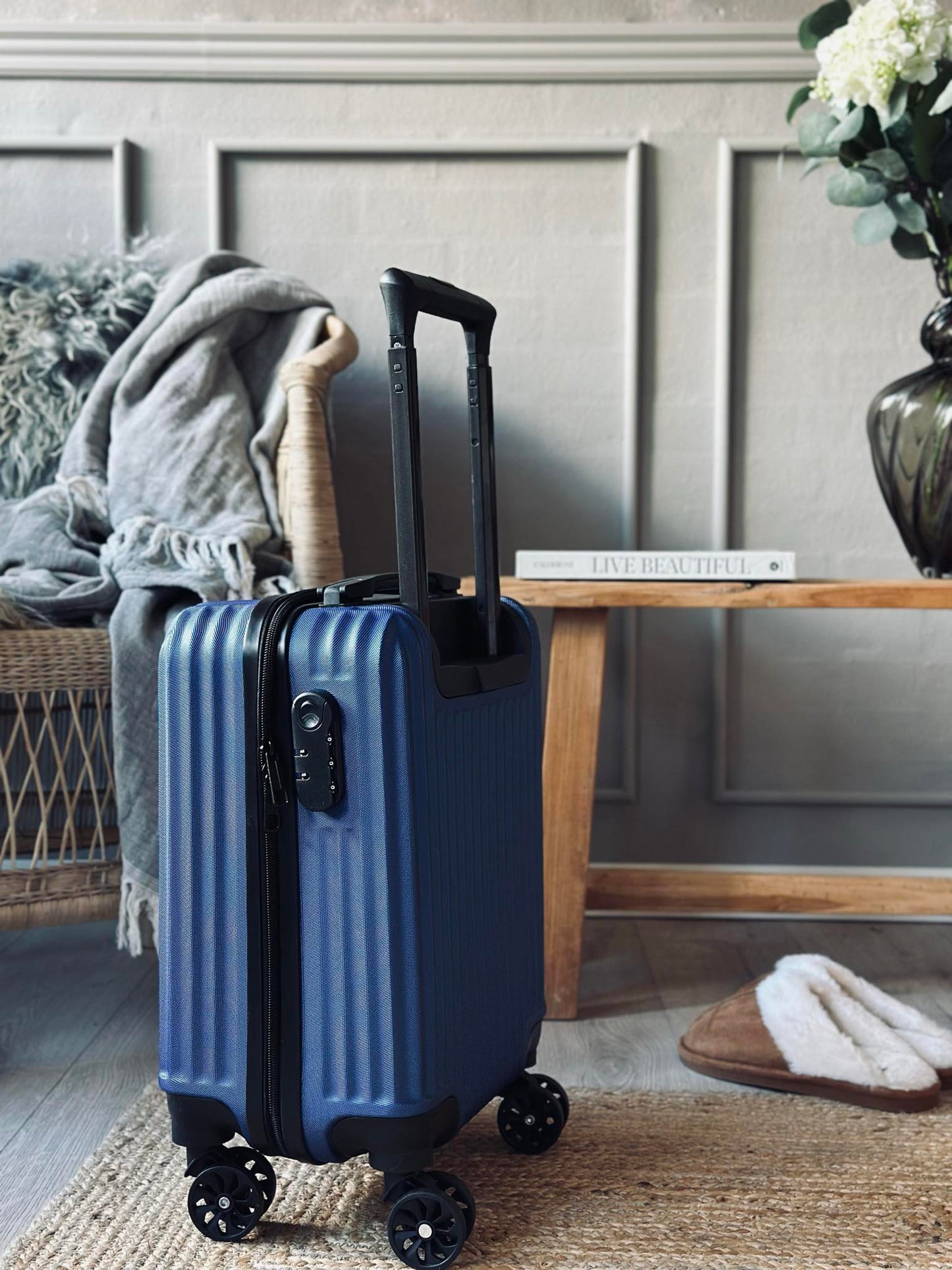 Kuffert Trolley - Blue