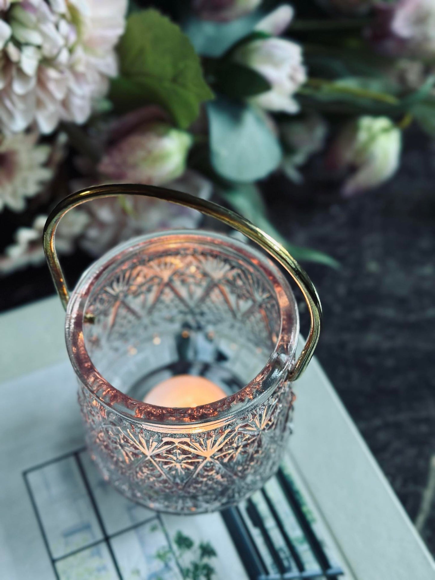 Lysestage lanterne - Rosa