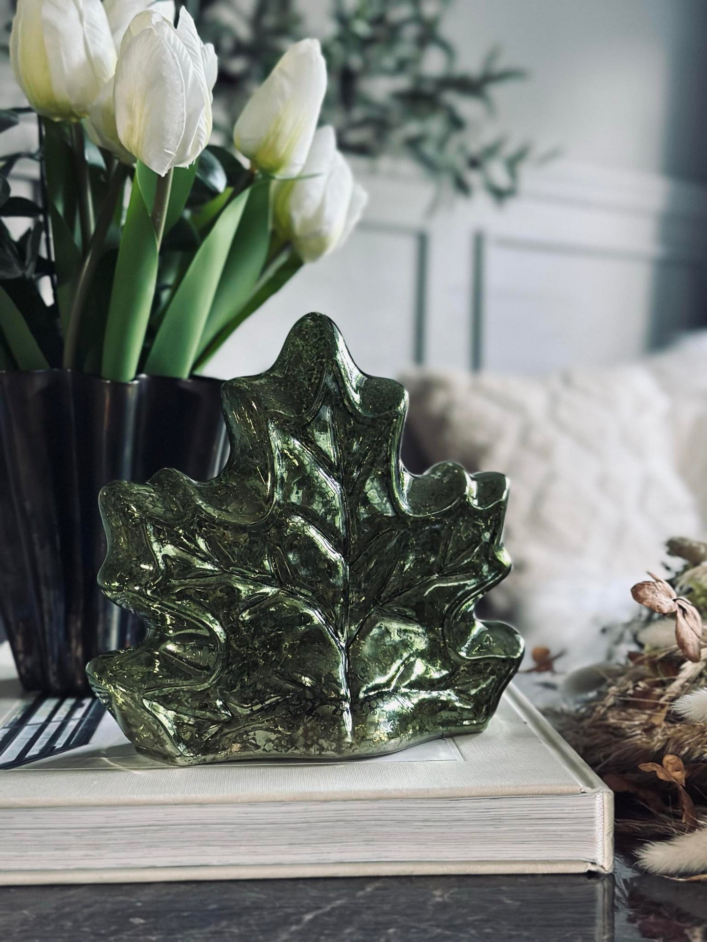 Blad med led lys og timer - Flere farver