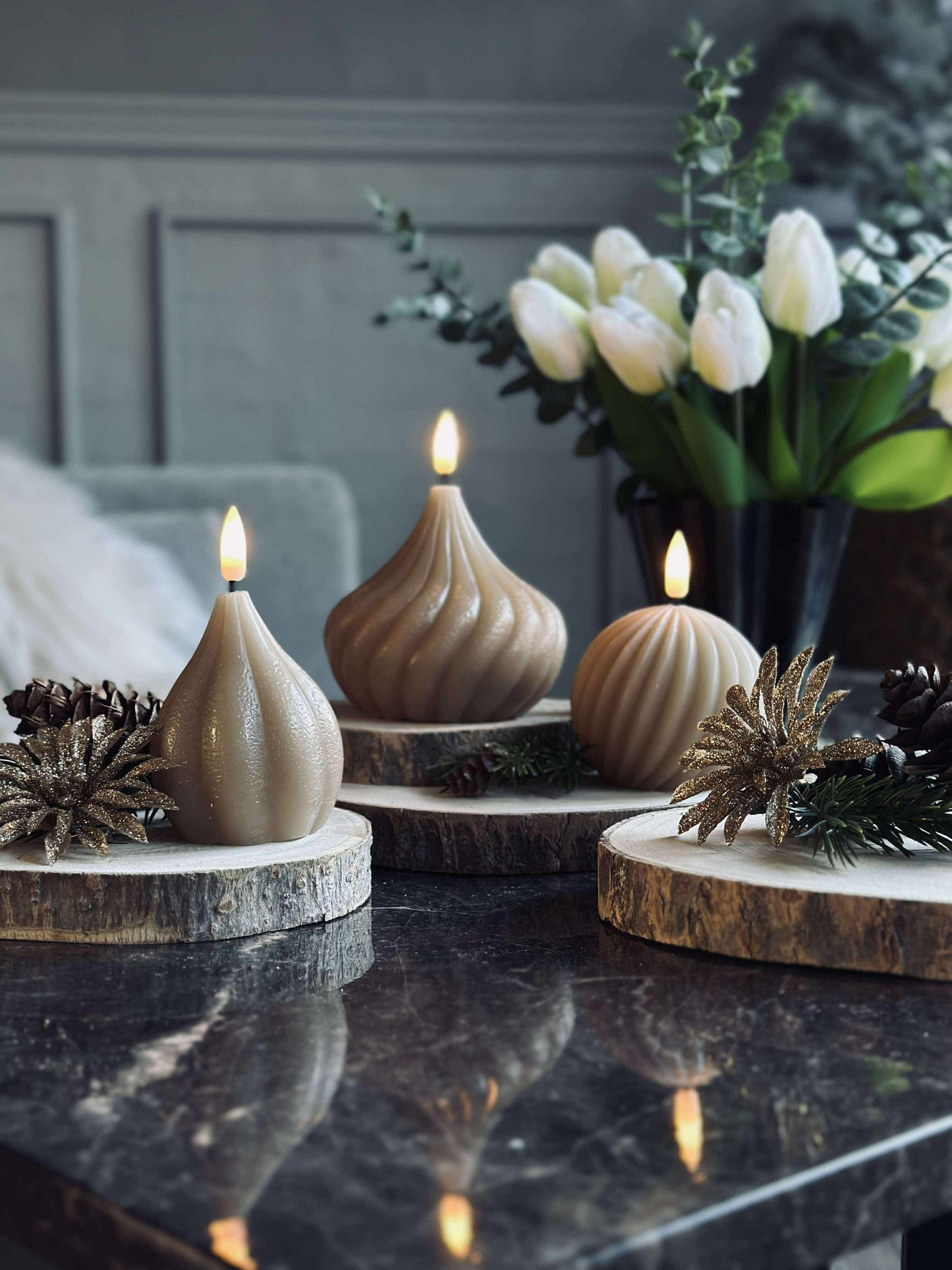 Deco wood - Sæt med 4 stk.