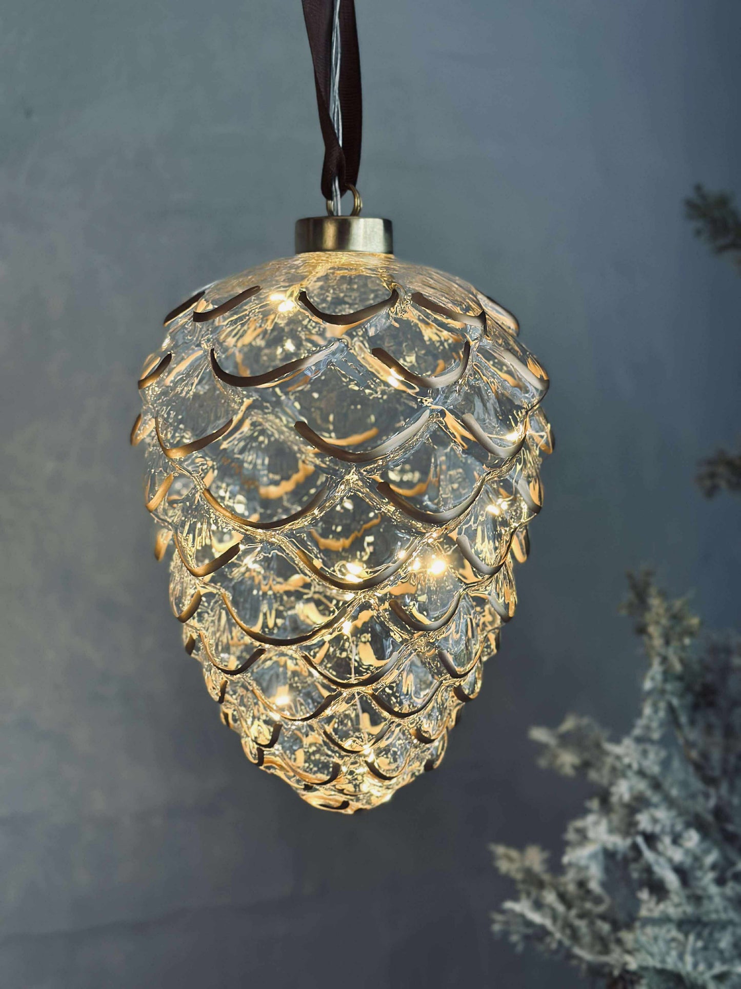 Kogle ophæng i glas