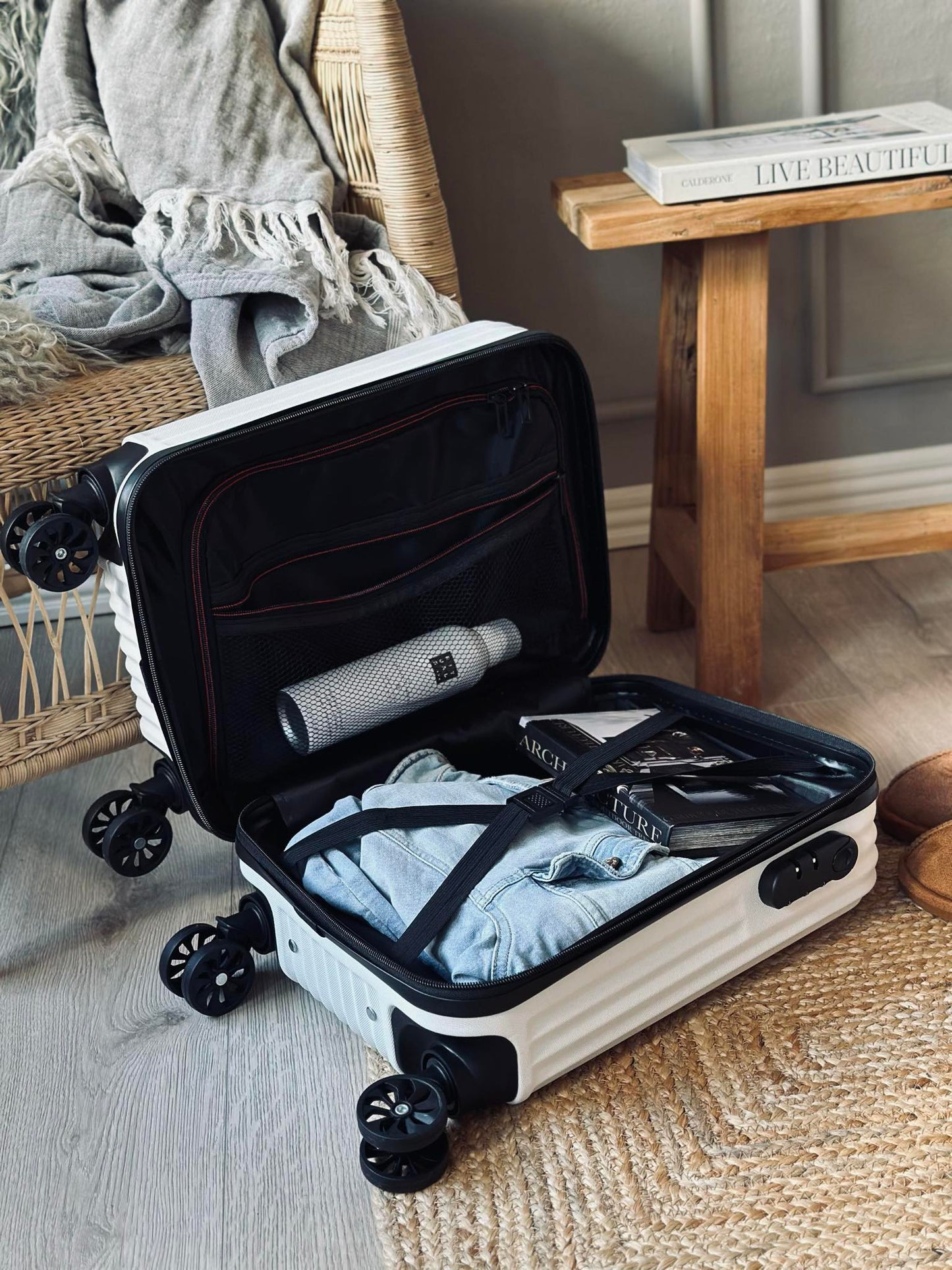 Kuffert Trolley - White