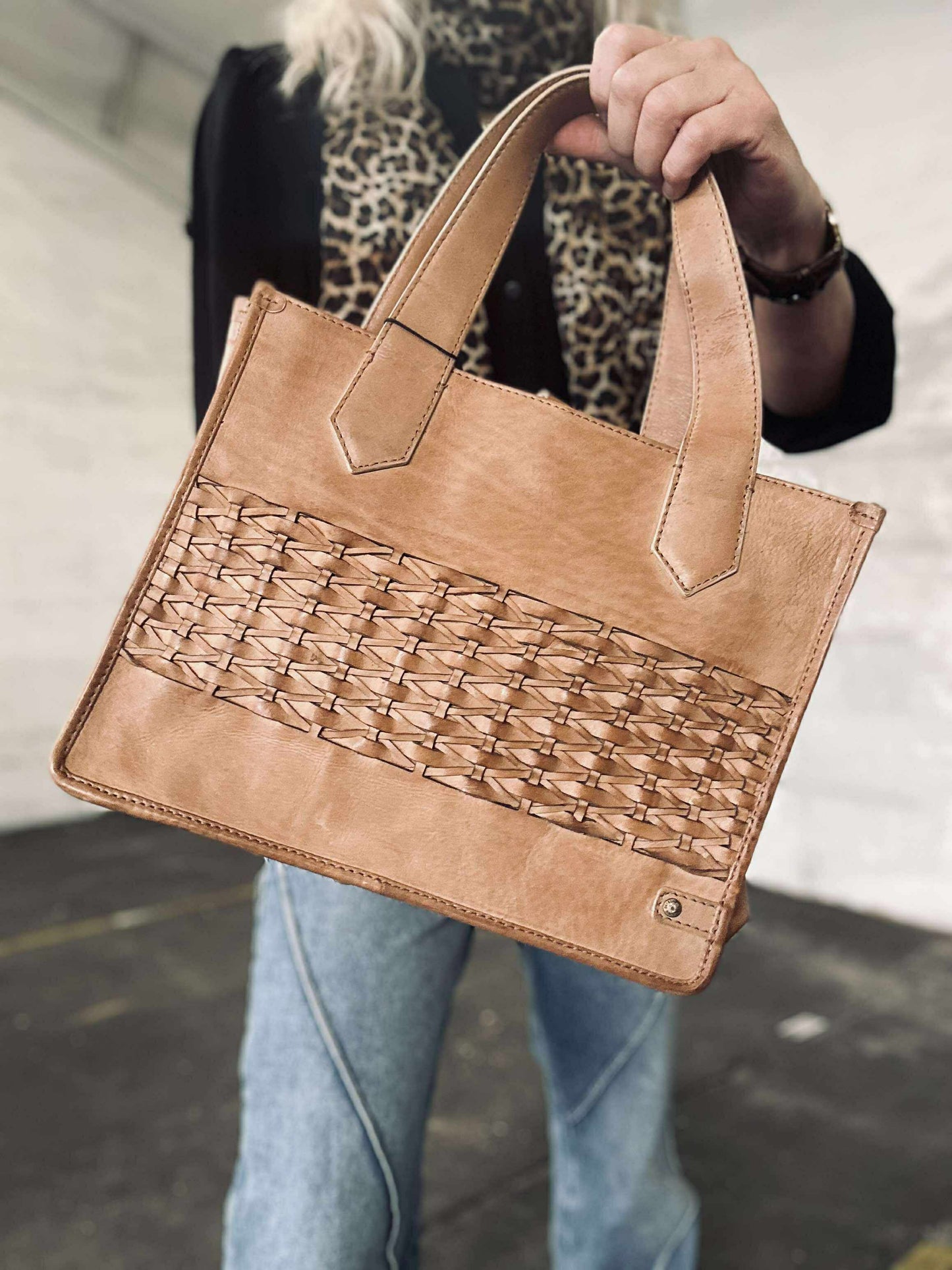 Elegant håndtaske - Camel