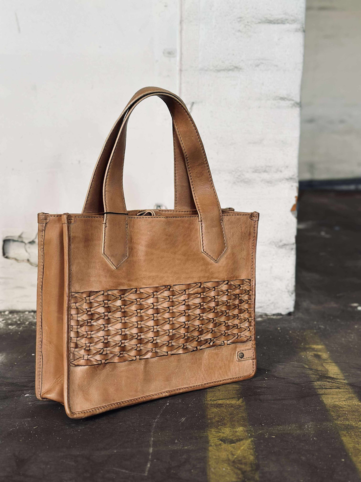 Elegant håndtaske - Camel