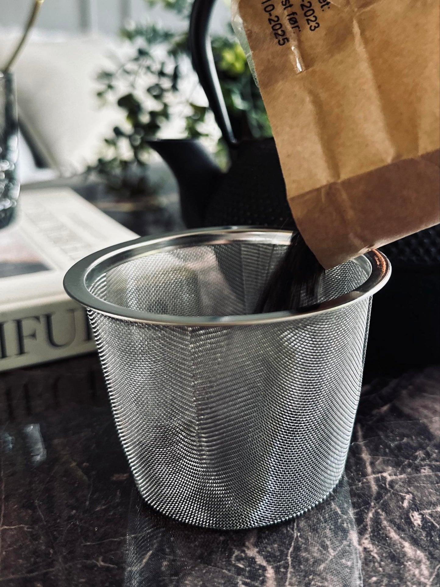 Tepotte i støbejern - 1200ml.