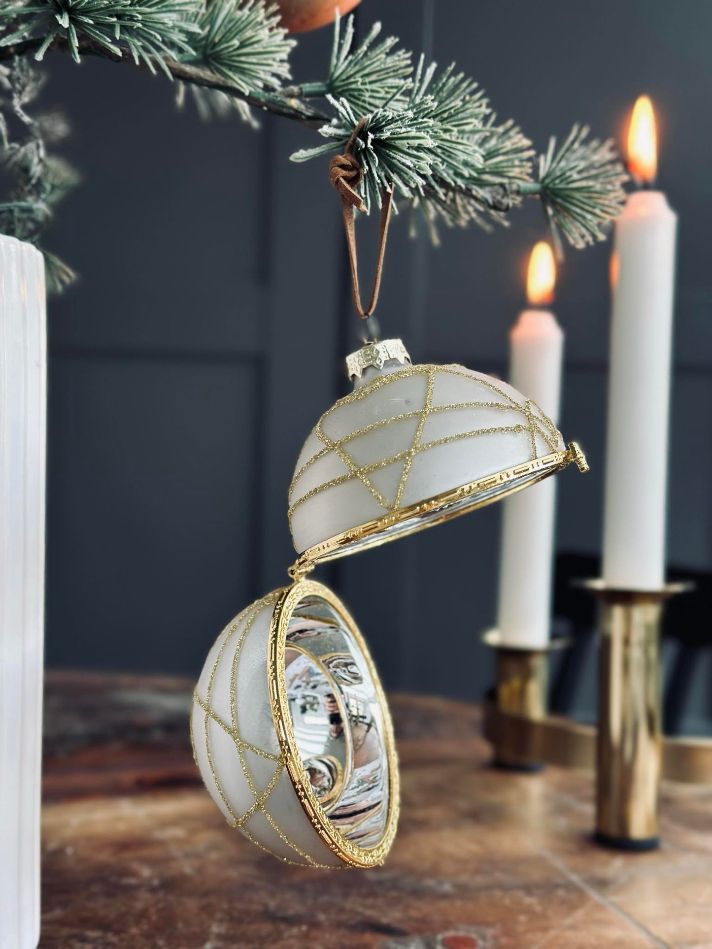 Julekugler i glas GOLD - Pakke med 3 stk