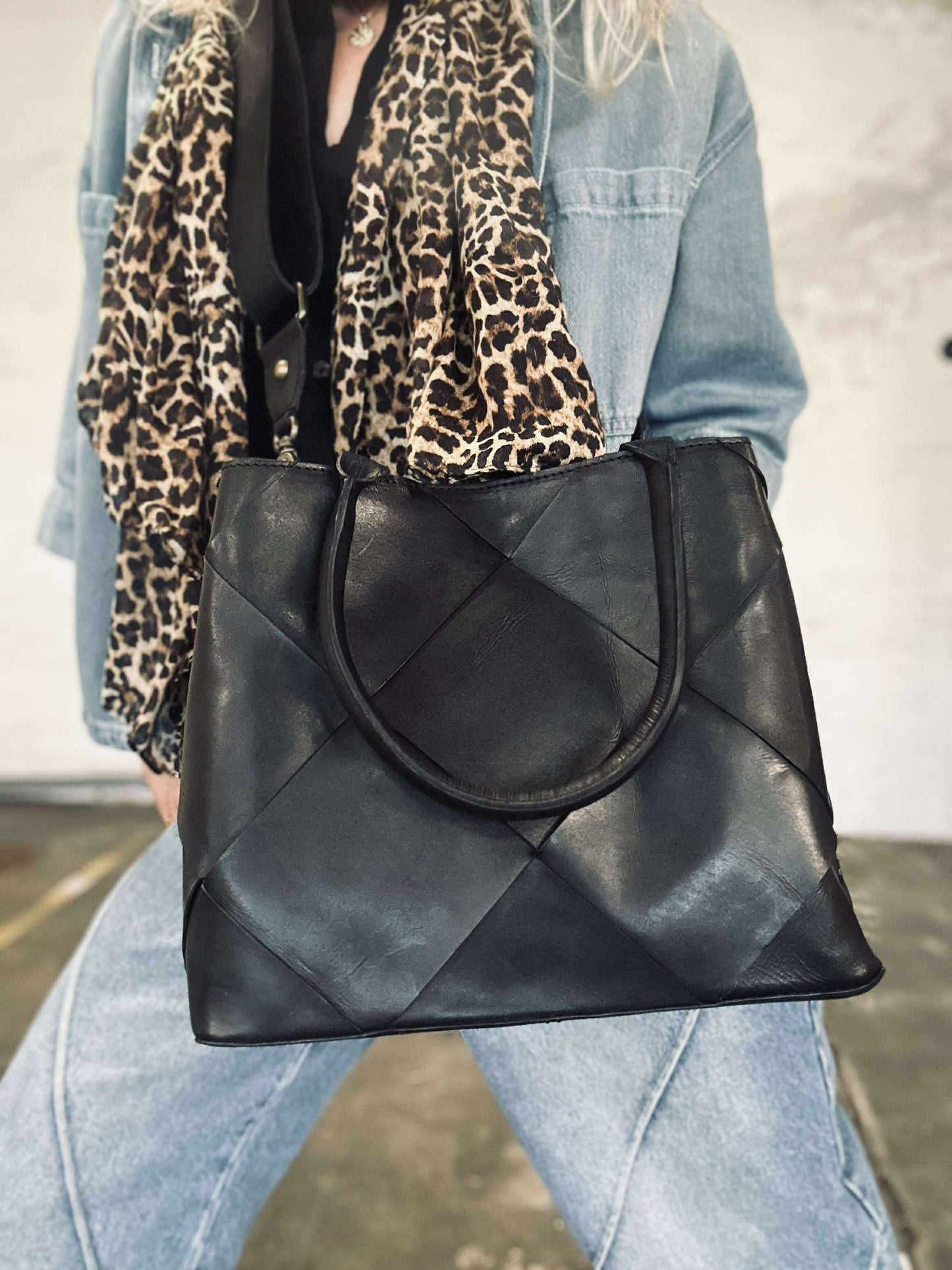 Shopper black delux
