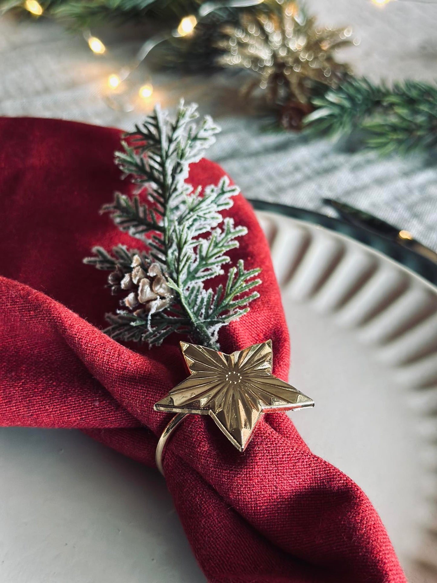 Servietringe Gold - MIX 4 stk