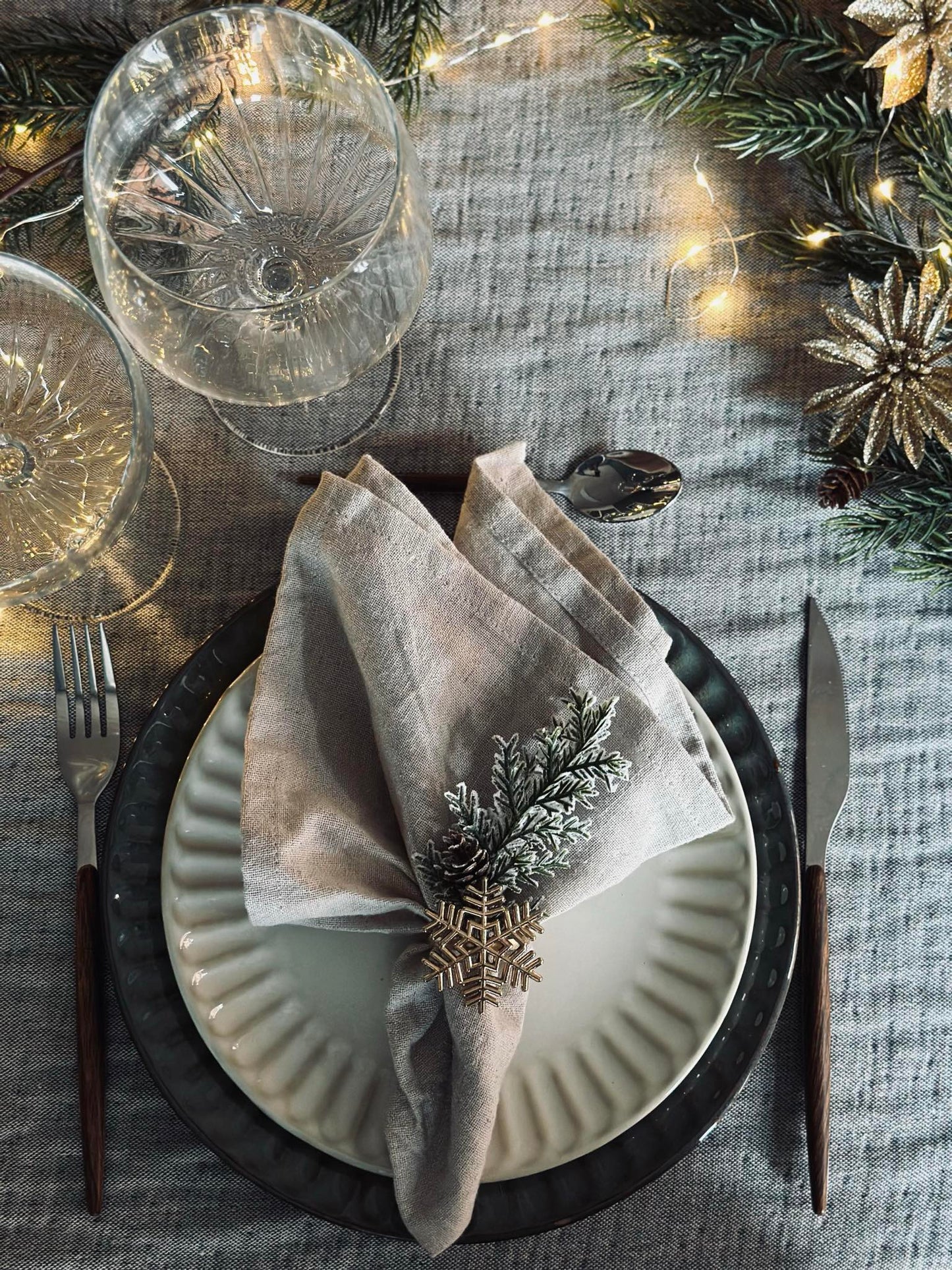 Servietringe Gold - MIX 4 stk