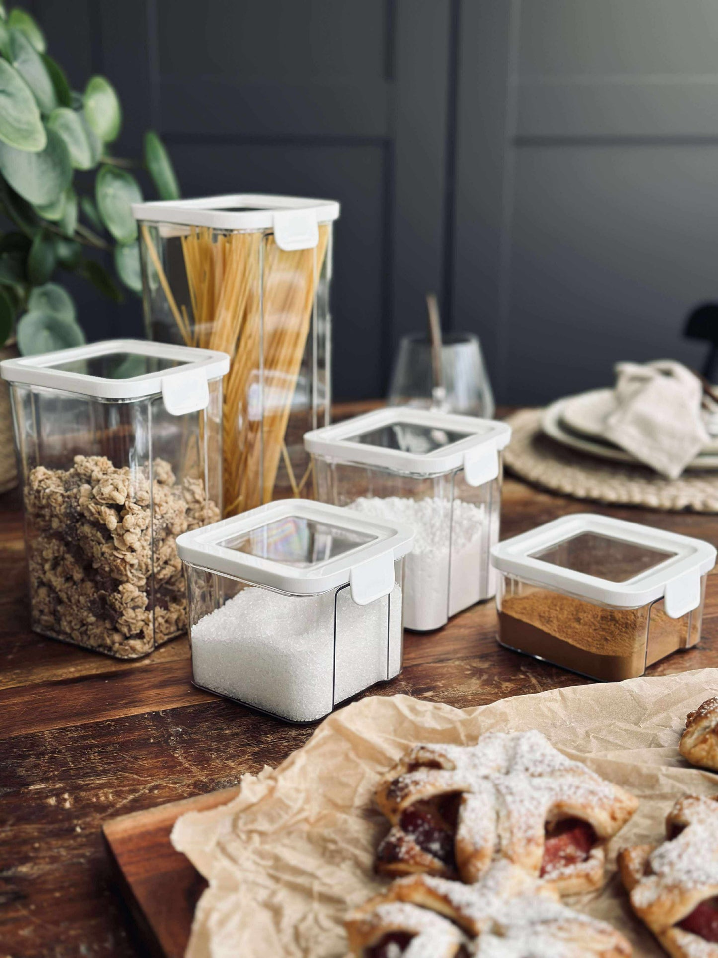 Opbevaringsbøtter – Sæt med 5 stk