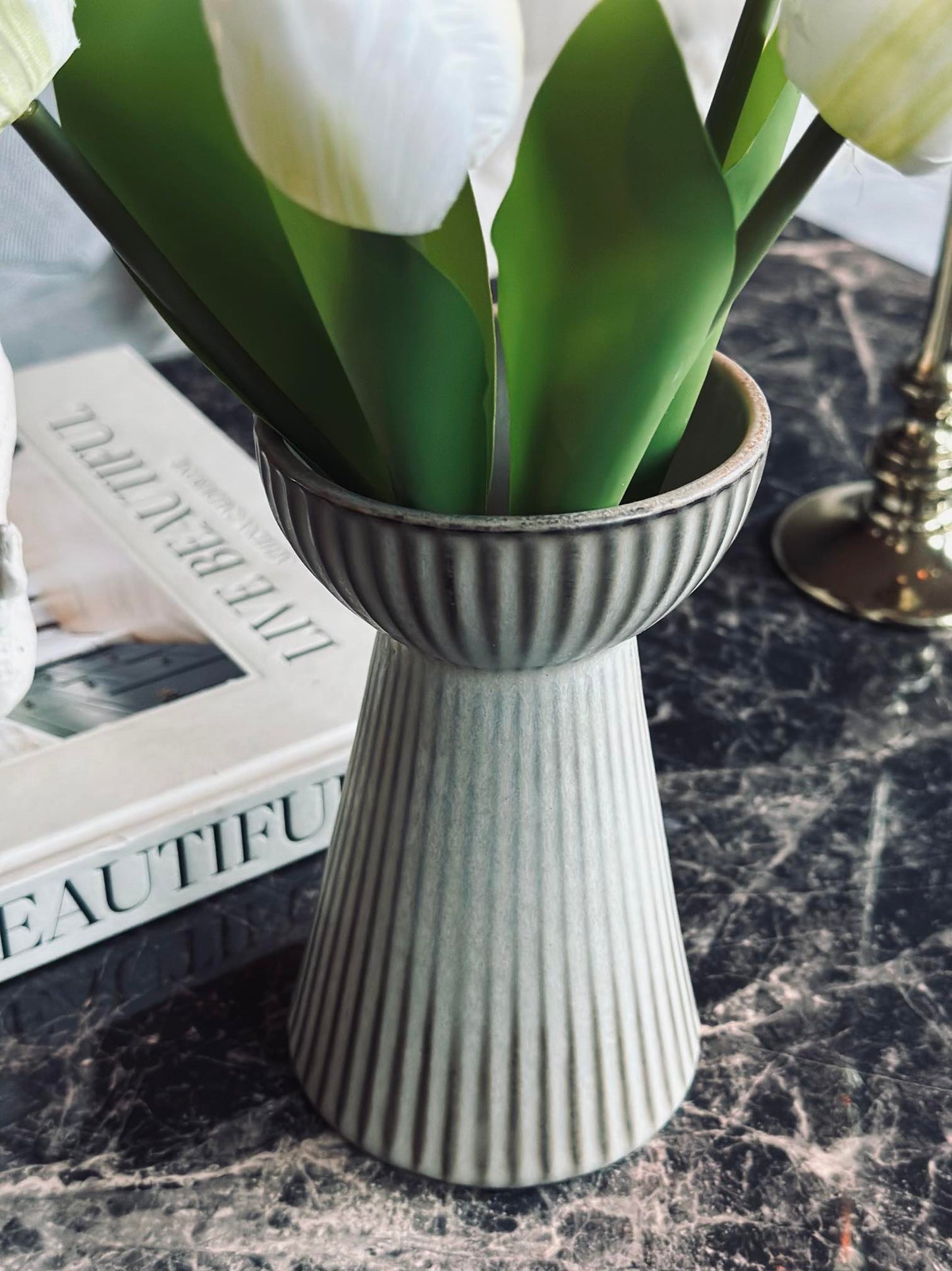 Hyacintvase VIGA - Mat brun