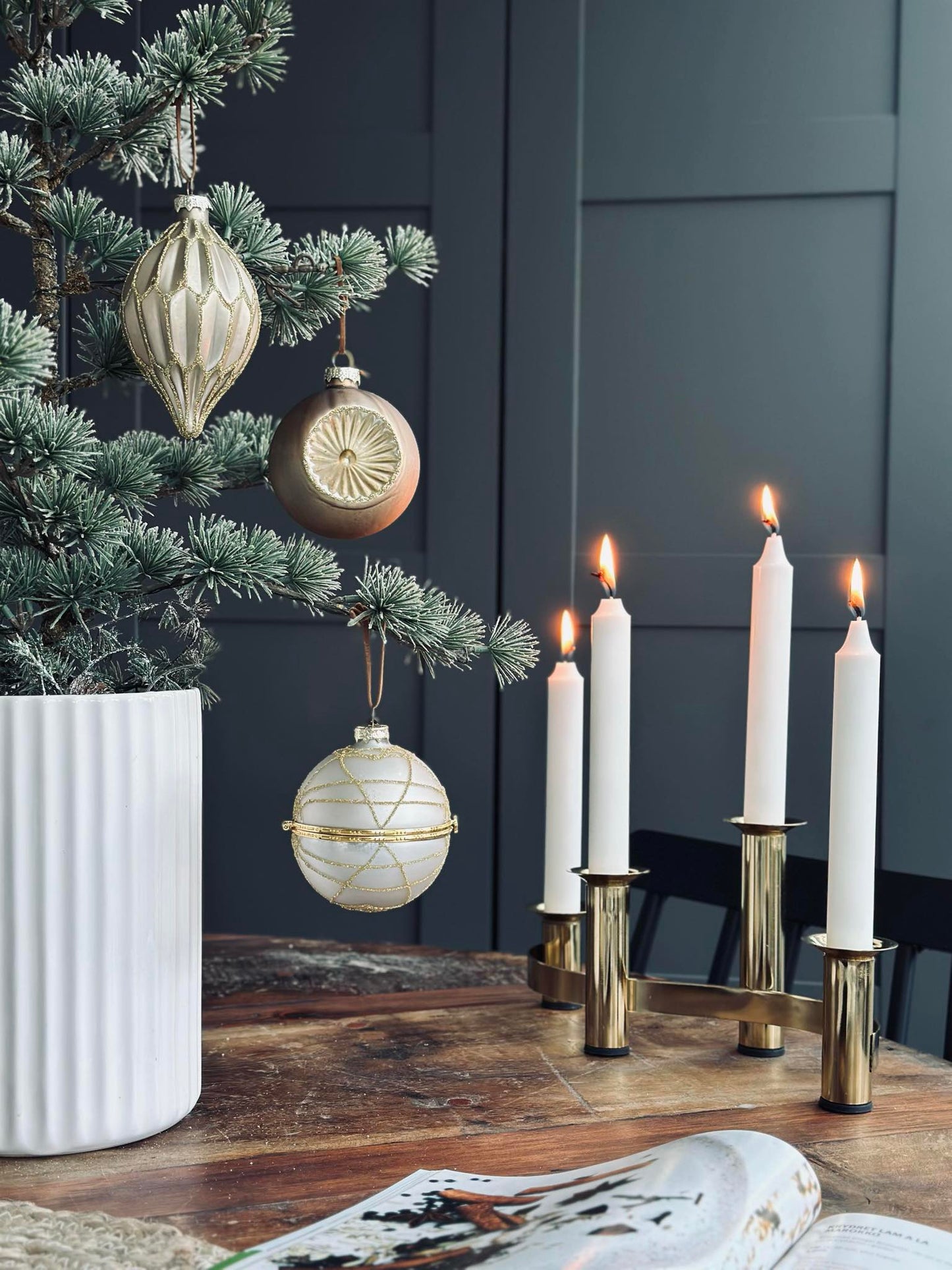 Julekugler i glas GOLD - Pakke med 3 stk