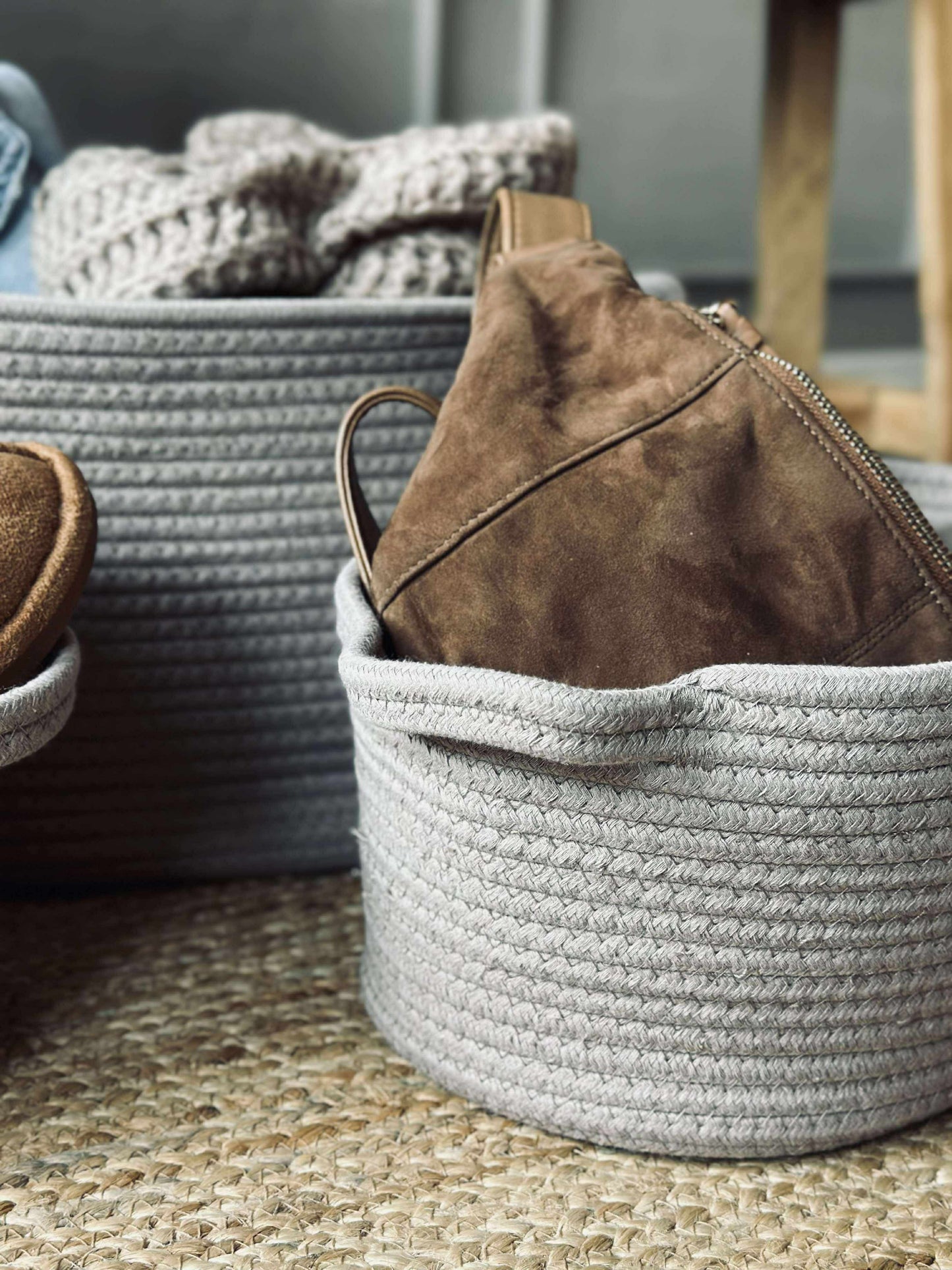 Kurve 3 stk, beige og sand