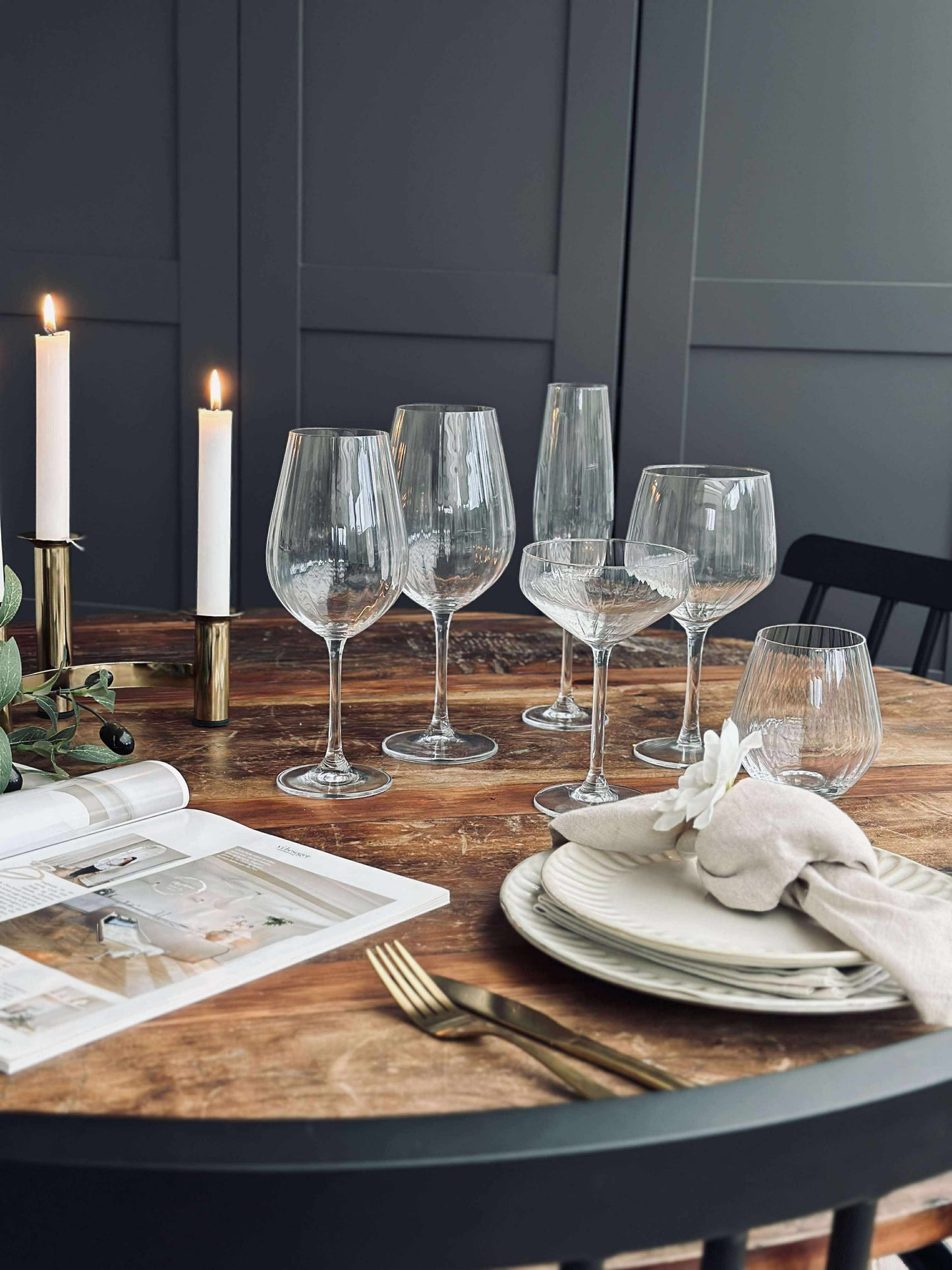 Vandglas CRYSTAL - Sæt med 4 stk.