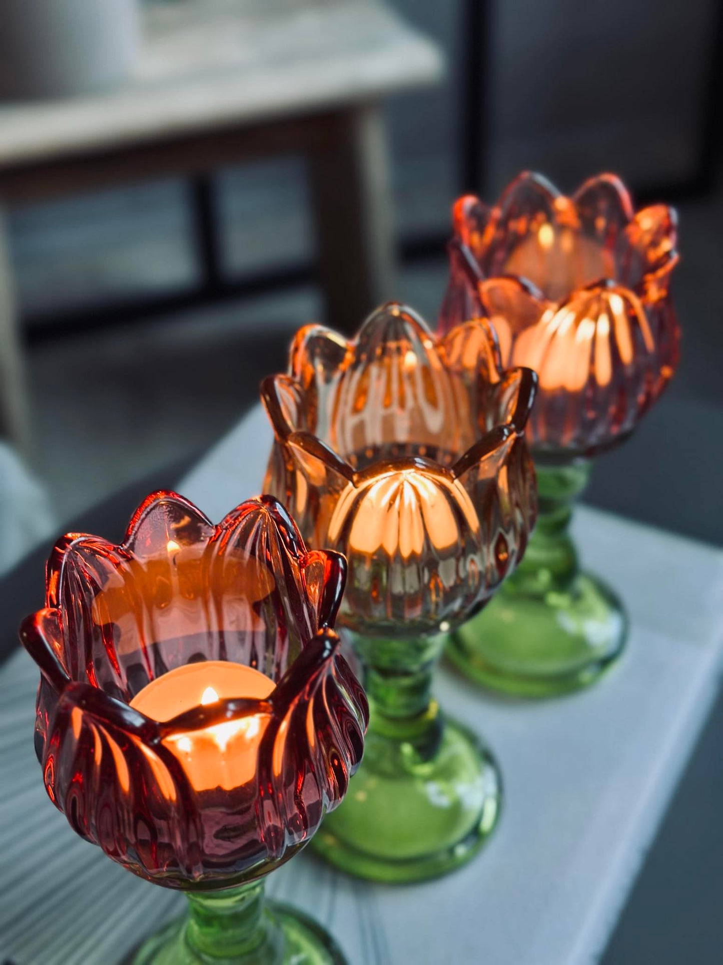 Lysestage flower brown