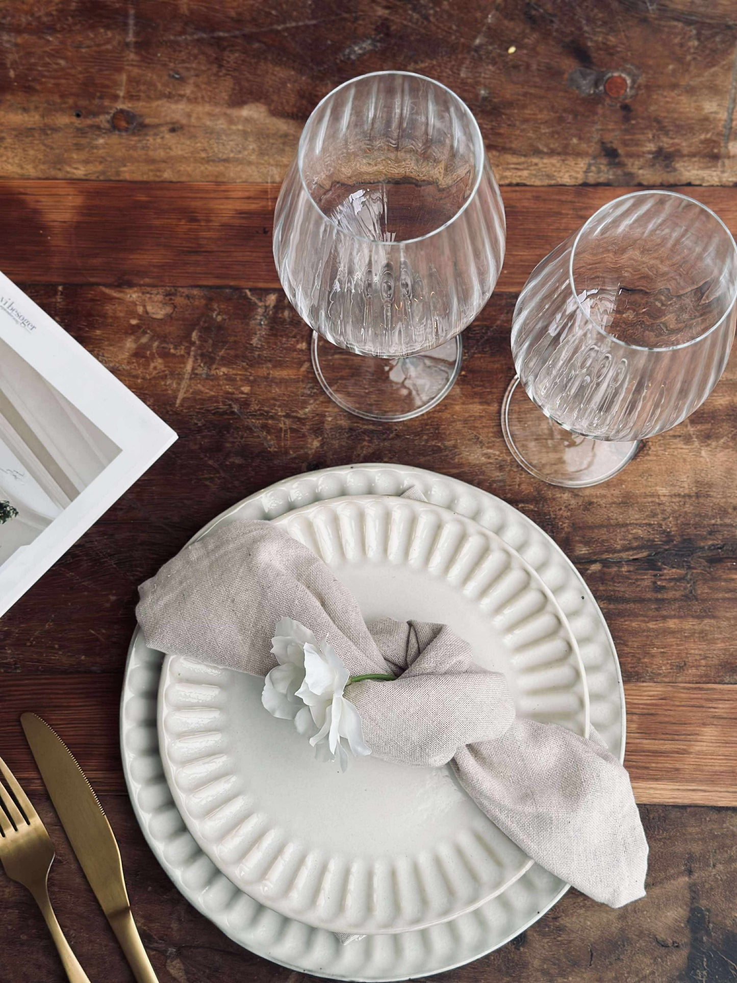 Tallerken VIGA Sand - Flere størrelser