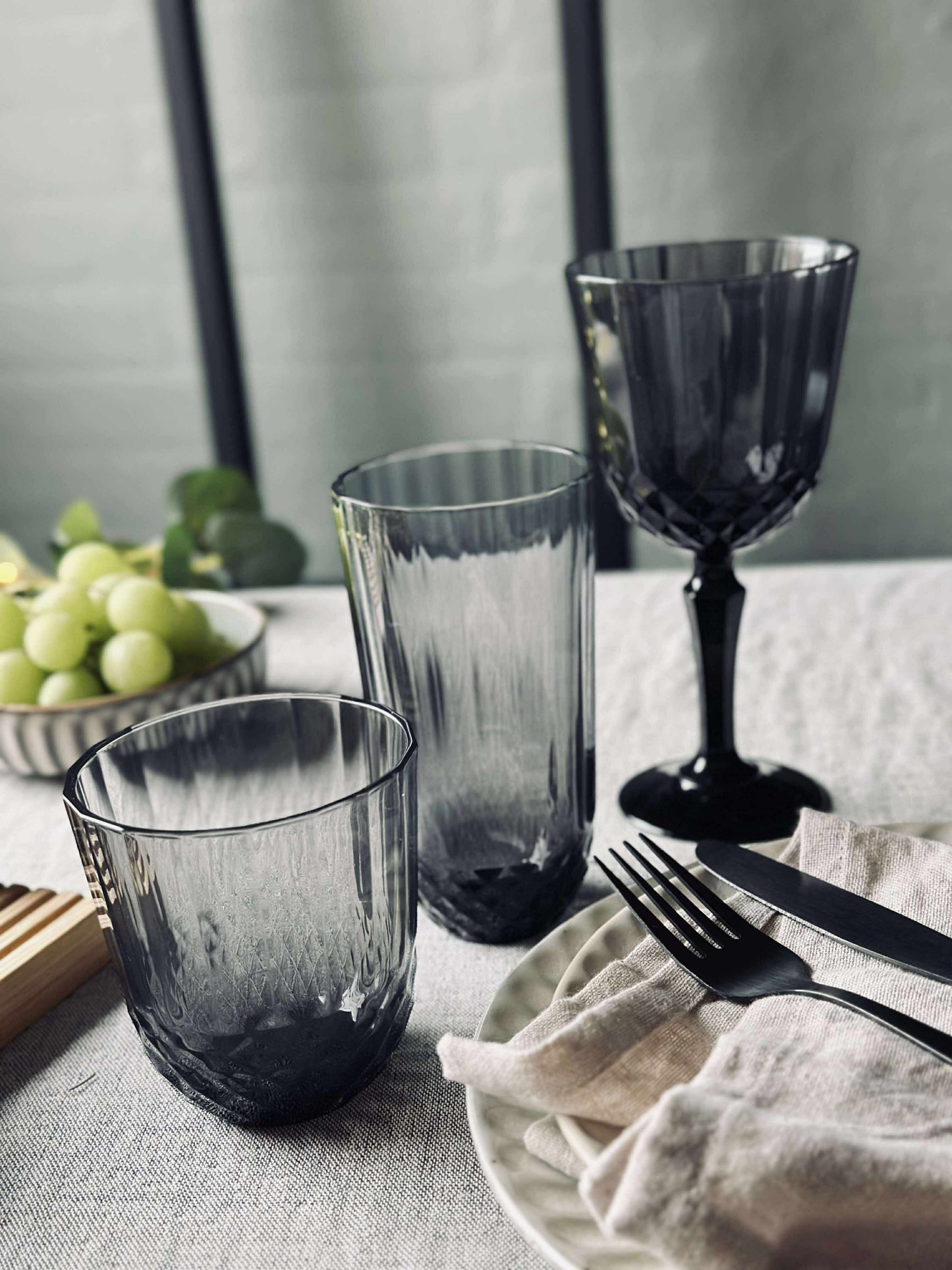 Vandglas Sanna grey