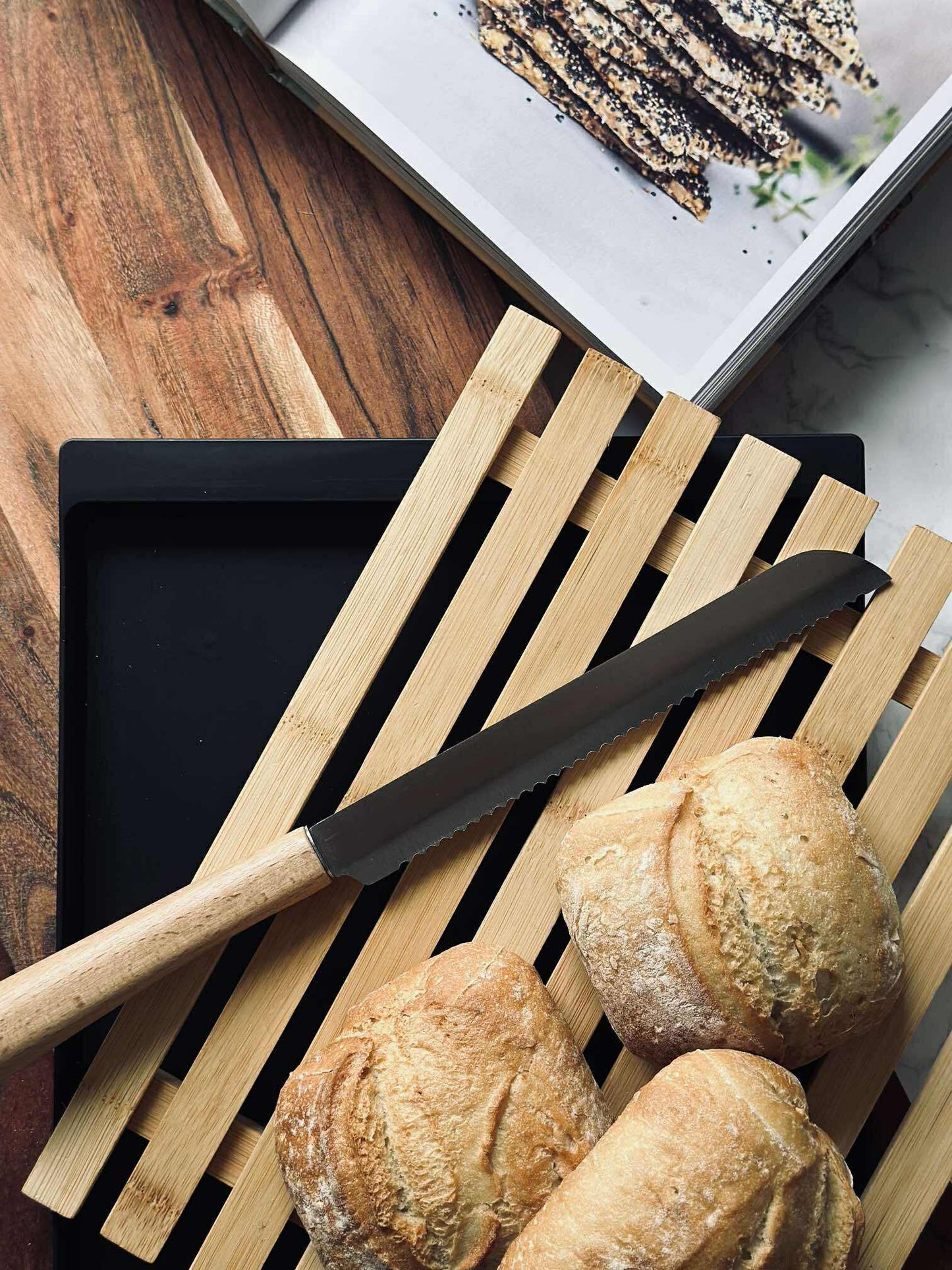 Skærebræt med krumme riste