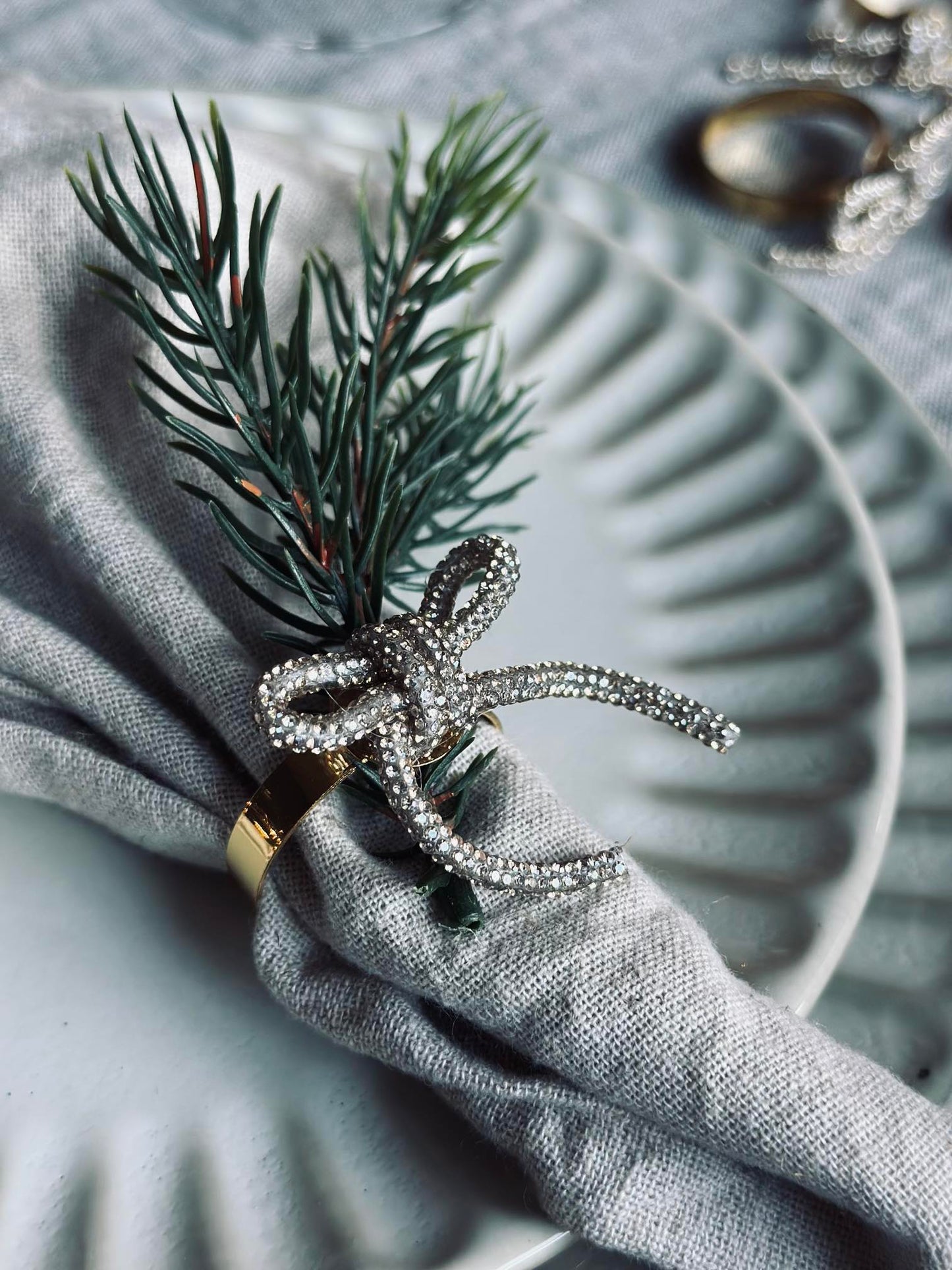 Servietringe - Sløjfer 4 stk