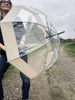 Paraply Transparent - Beige