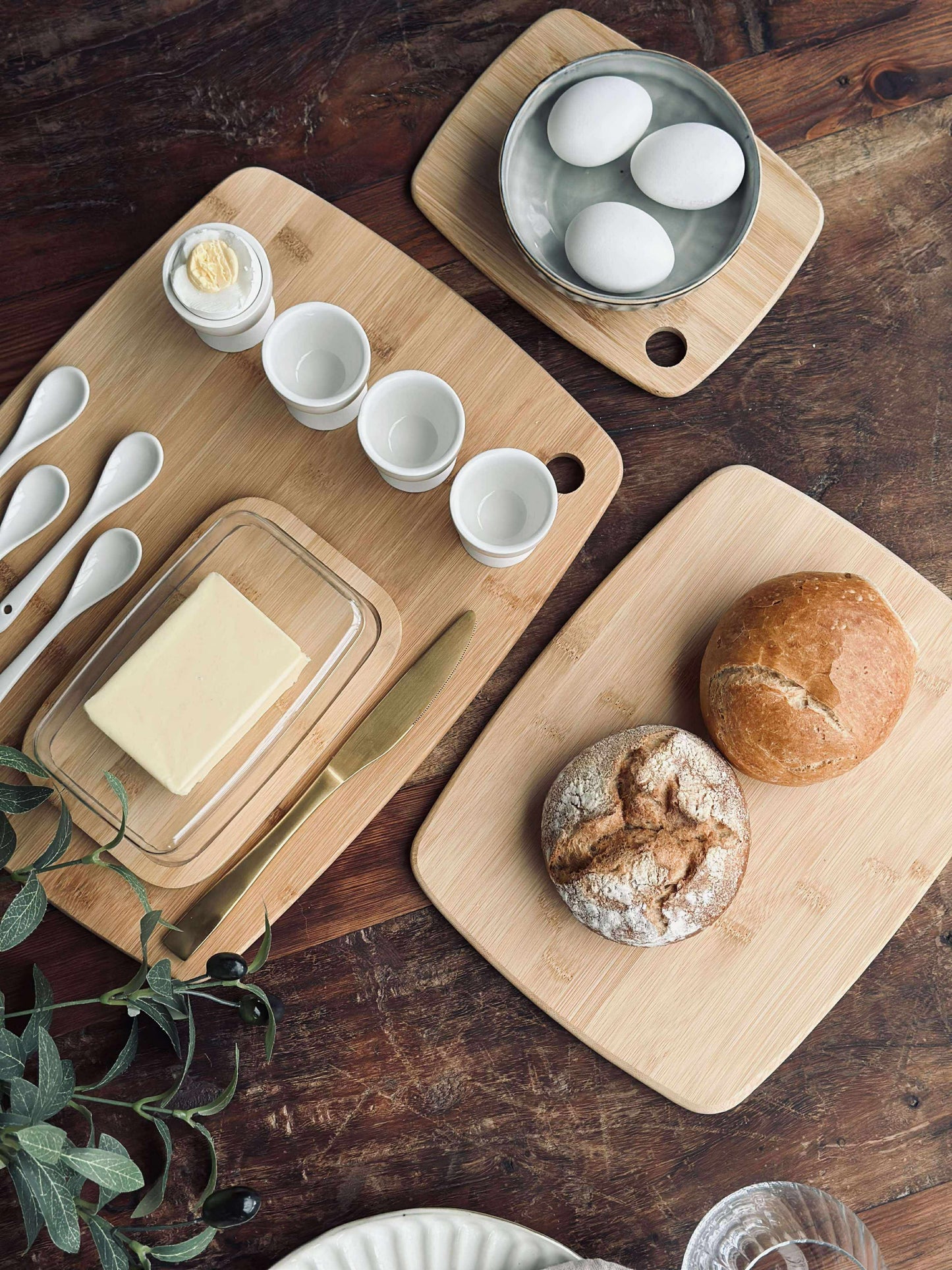 Skærebræt - 3 stk. Bambus