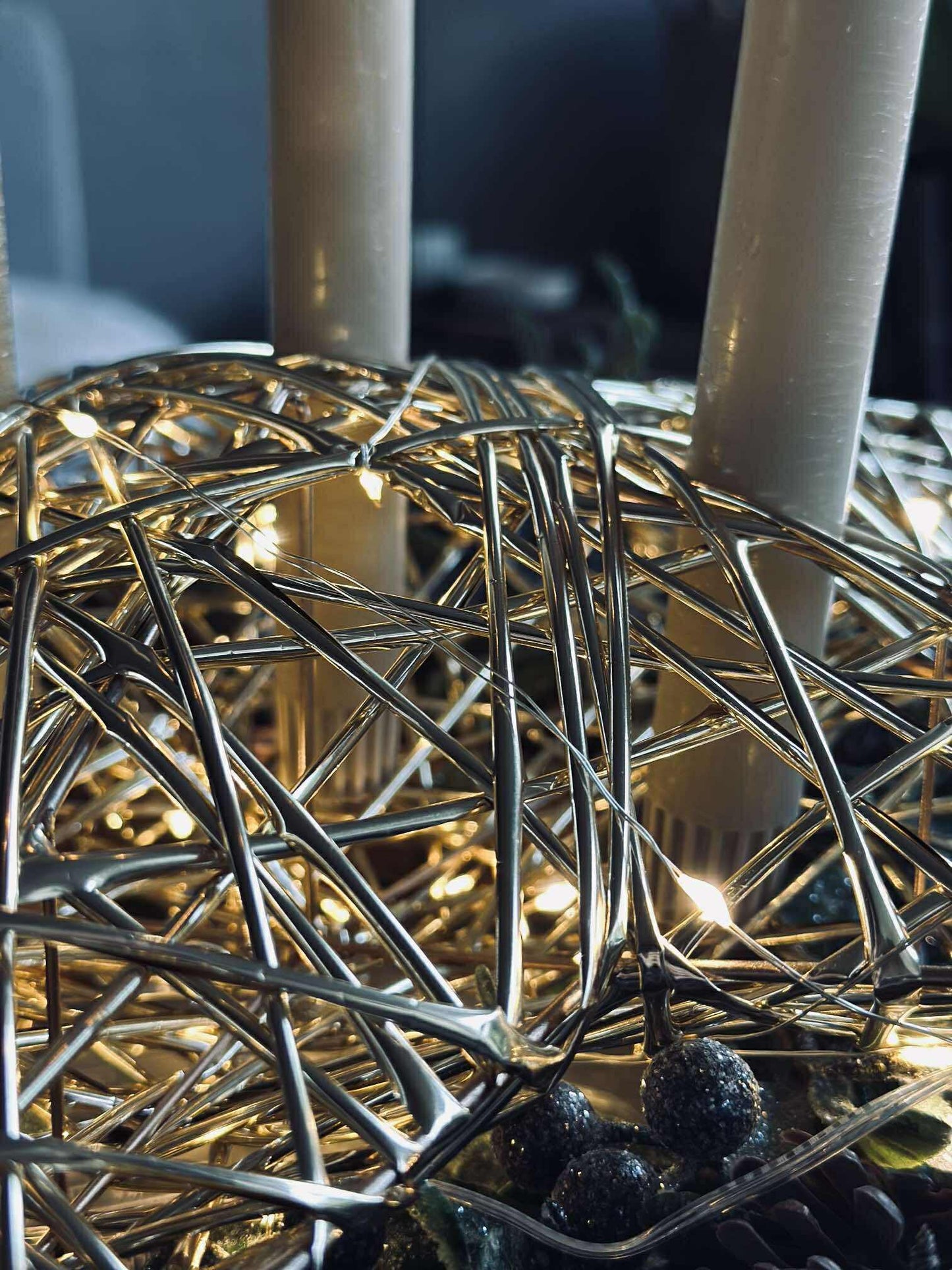 Stjerne med LED lys - Gold