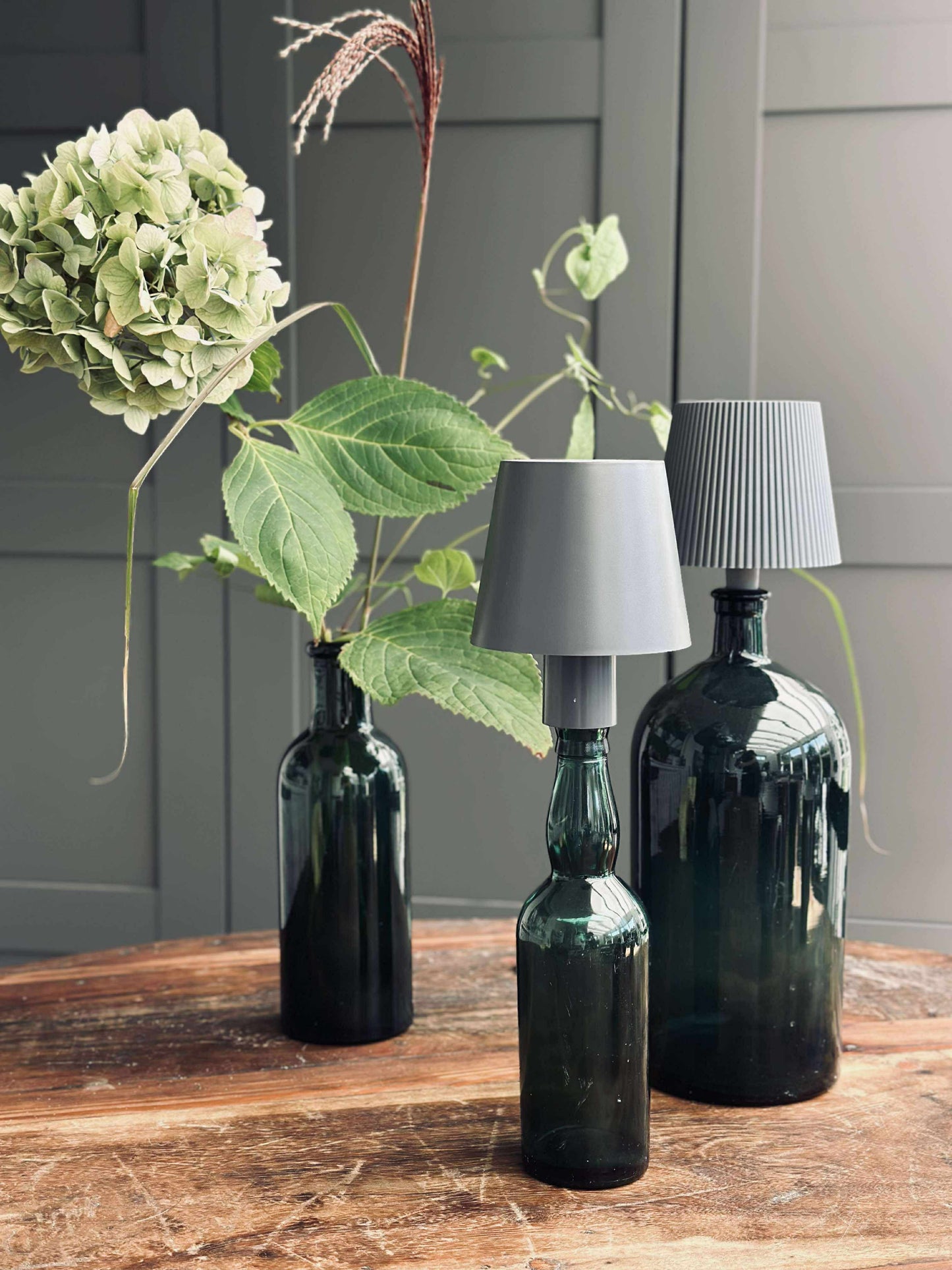LED lampe til vinflaske - Grå MIX