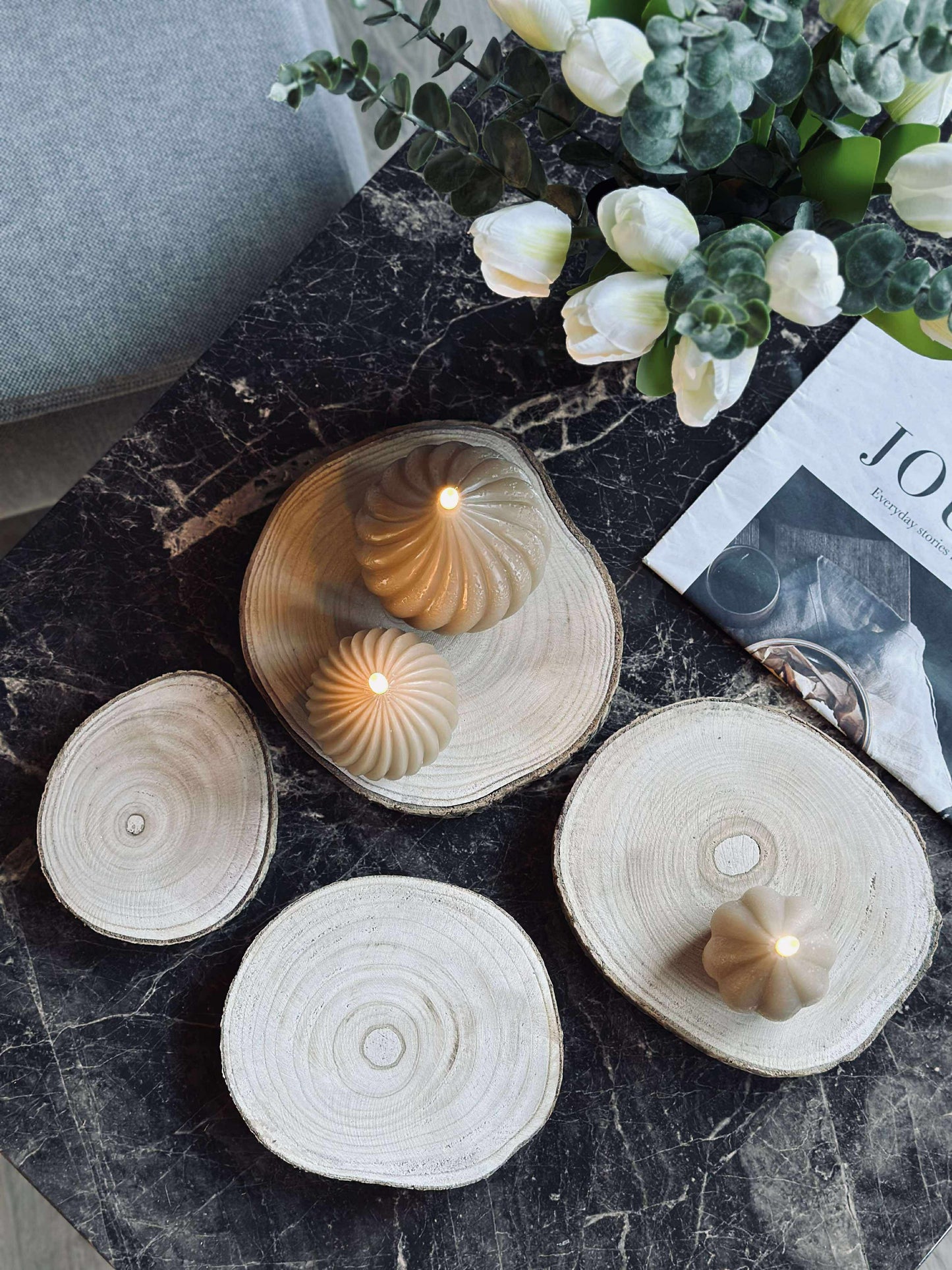 Deco wood - Sæt med 4 stk.