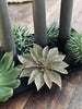 Deco blomster med glimmer - 4 stk