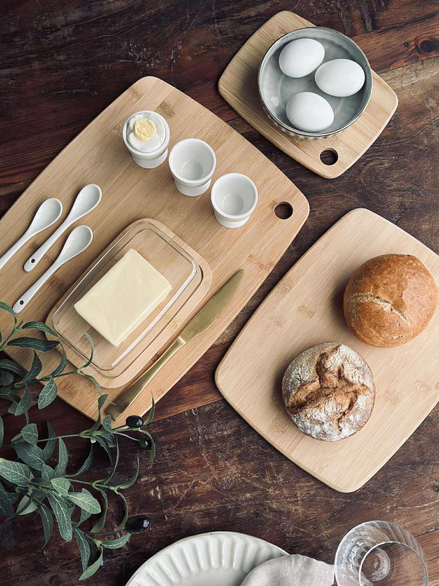 Skærebræt - 3 stk. Bambus