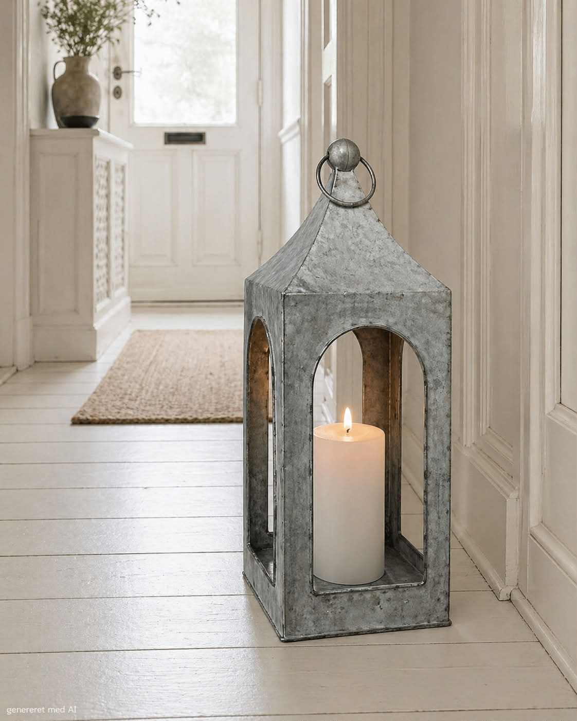 Lanterne i Zink - 54 cm